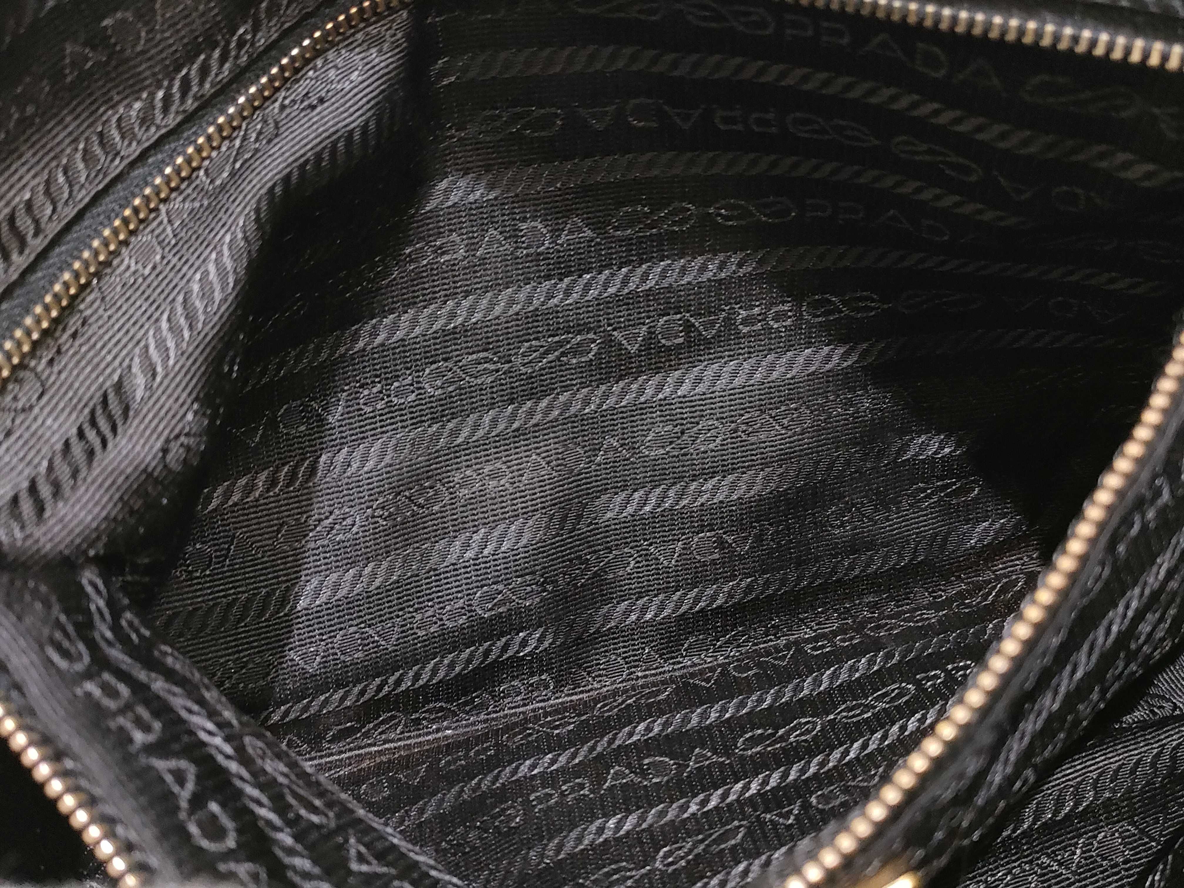 Nylon Mini Boston Handbag, Black Nylon Handbag — view 10