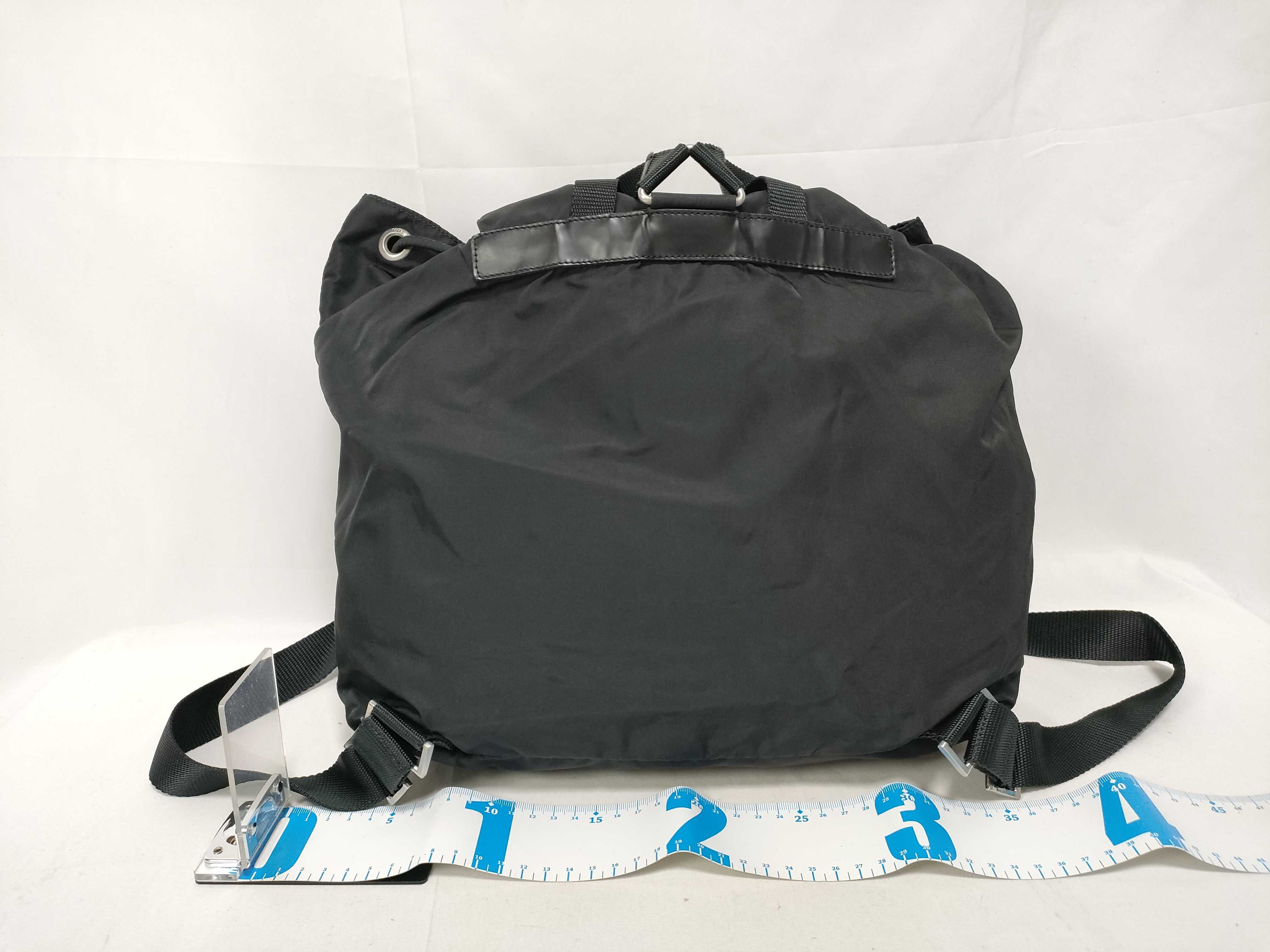 Nylon Triangle Logo Backpack Rucksack — view 2