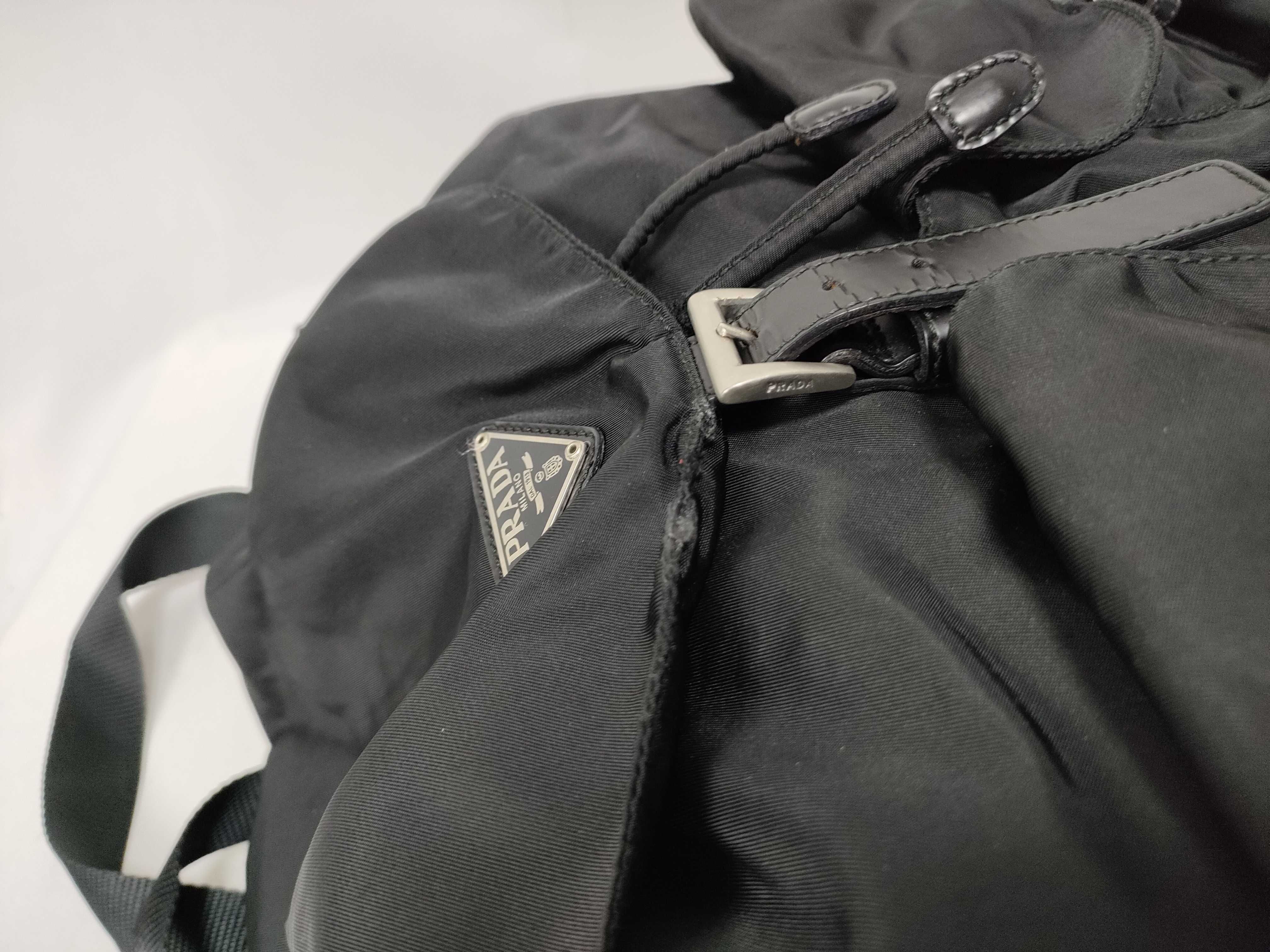 Nylon Triangle Logo Backpack Rucksack — view 11