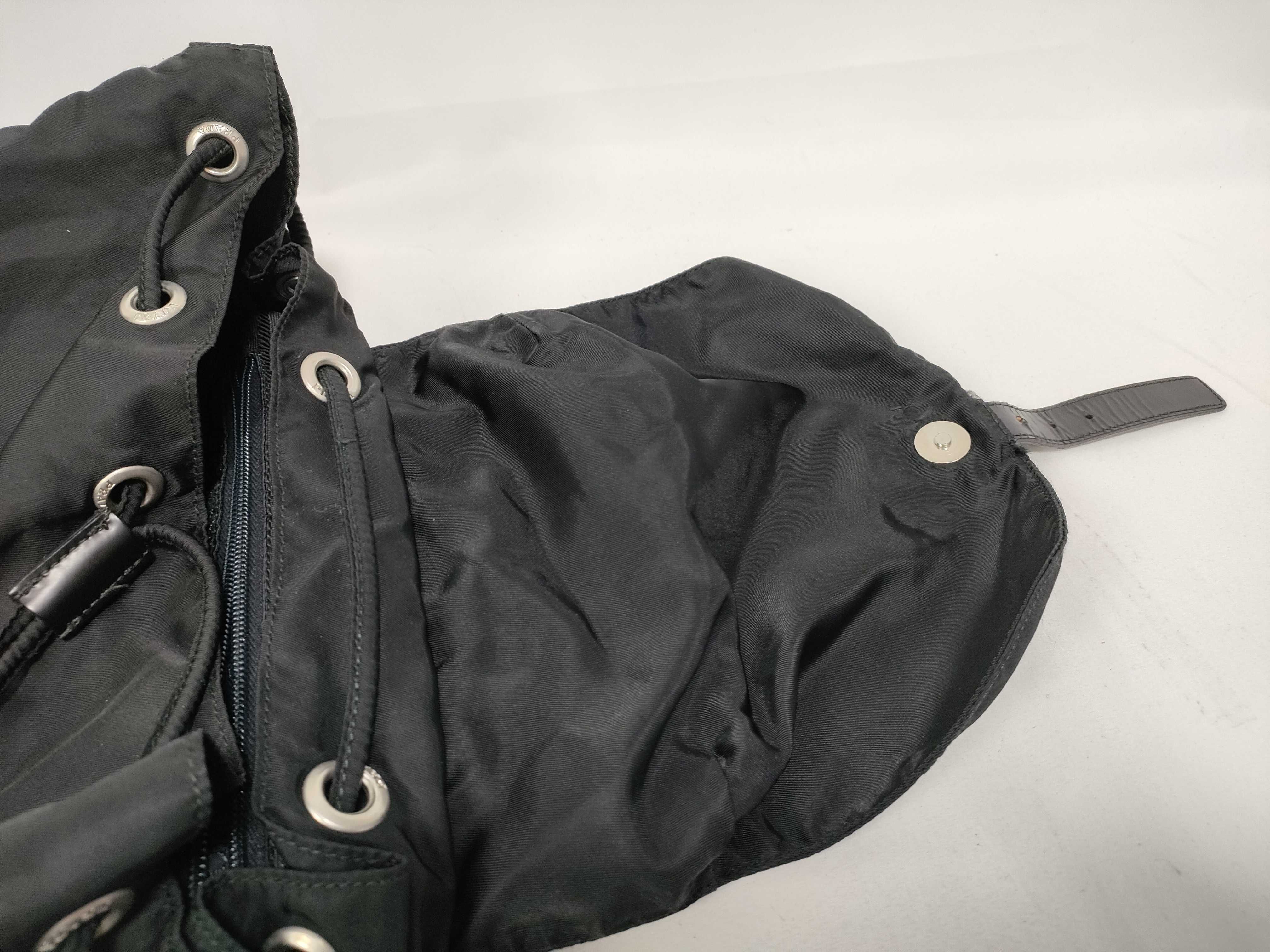 Nylon Triangle Logo Backpack Rucksack — view 14