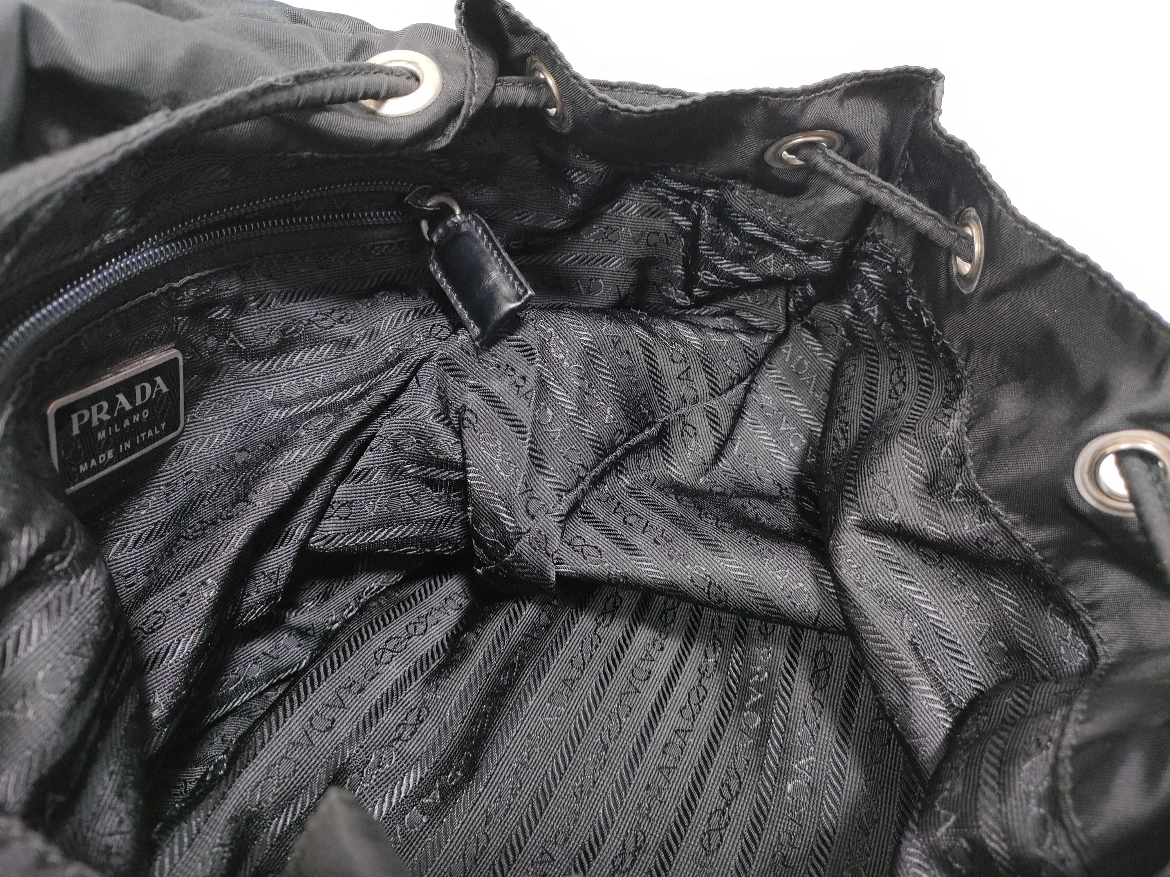 Nylon Triangle Logo Backpack Rucksack — view 15