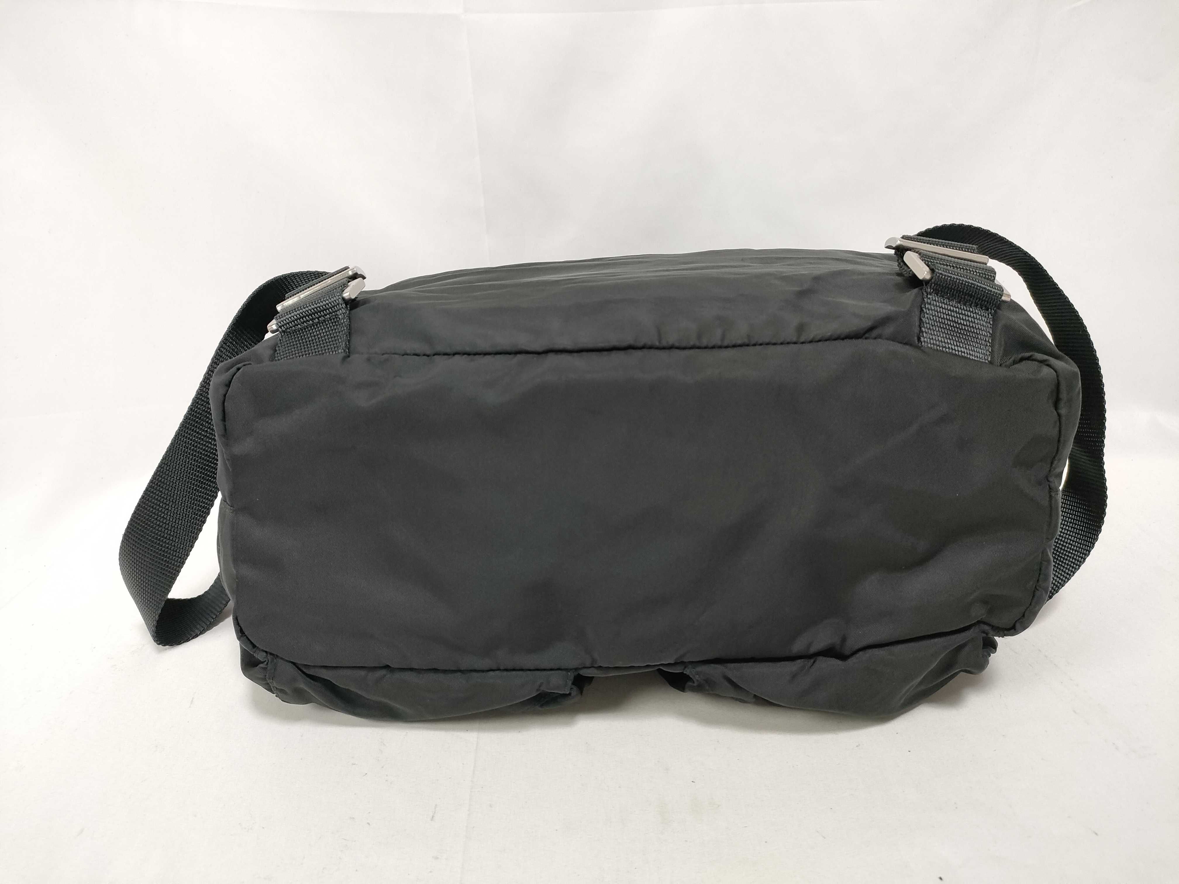 Nylon Triangle Logo Backpack Rucksack — view 3