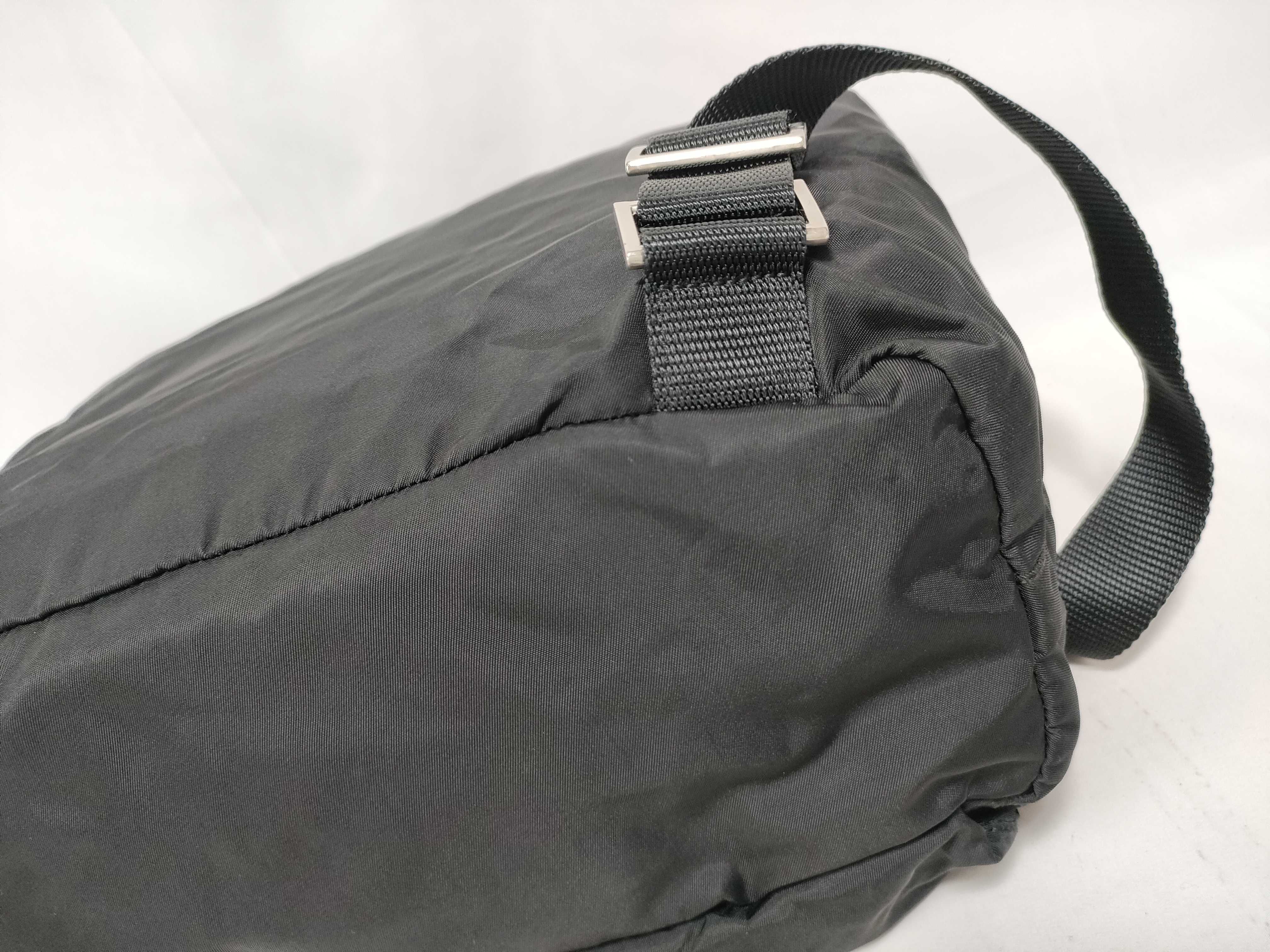 Nylon Triangle Logo Backpack Rucksack — view 4