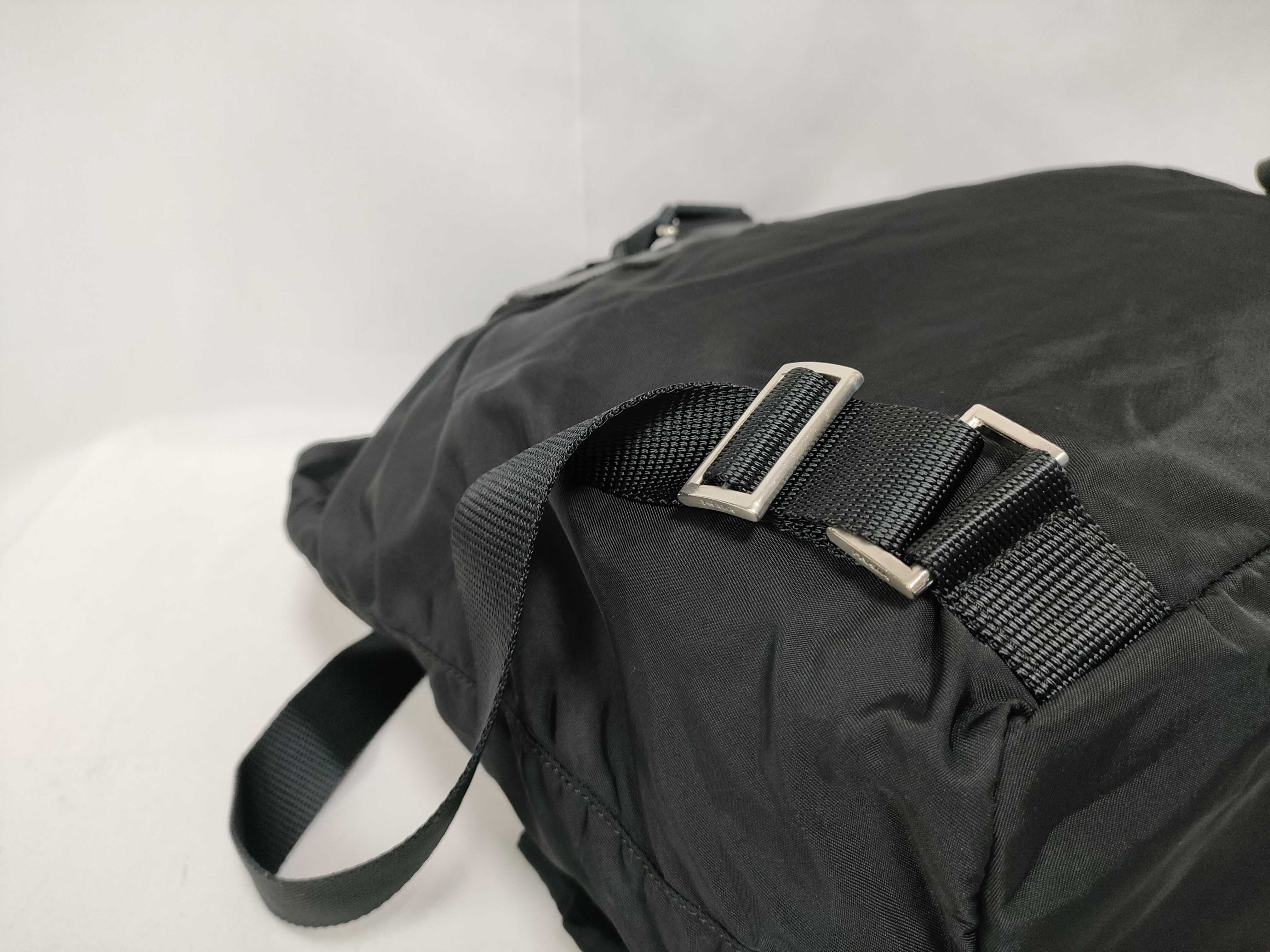 Nylon Triangle Logo Backpack Rucksack — view 6
