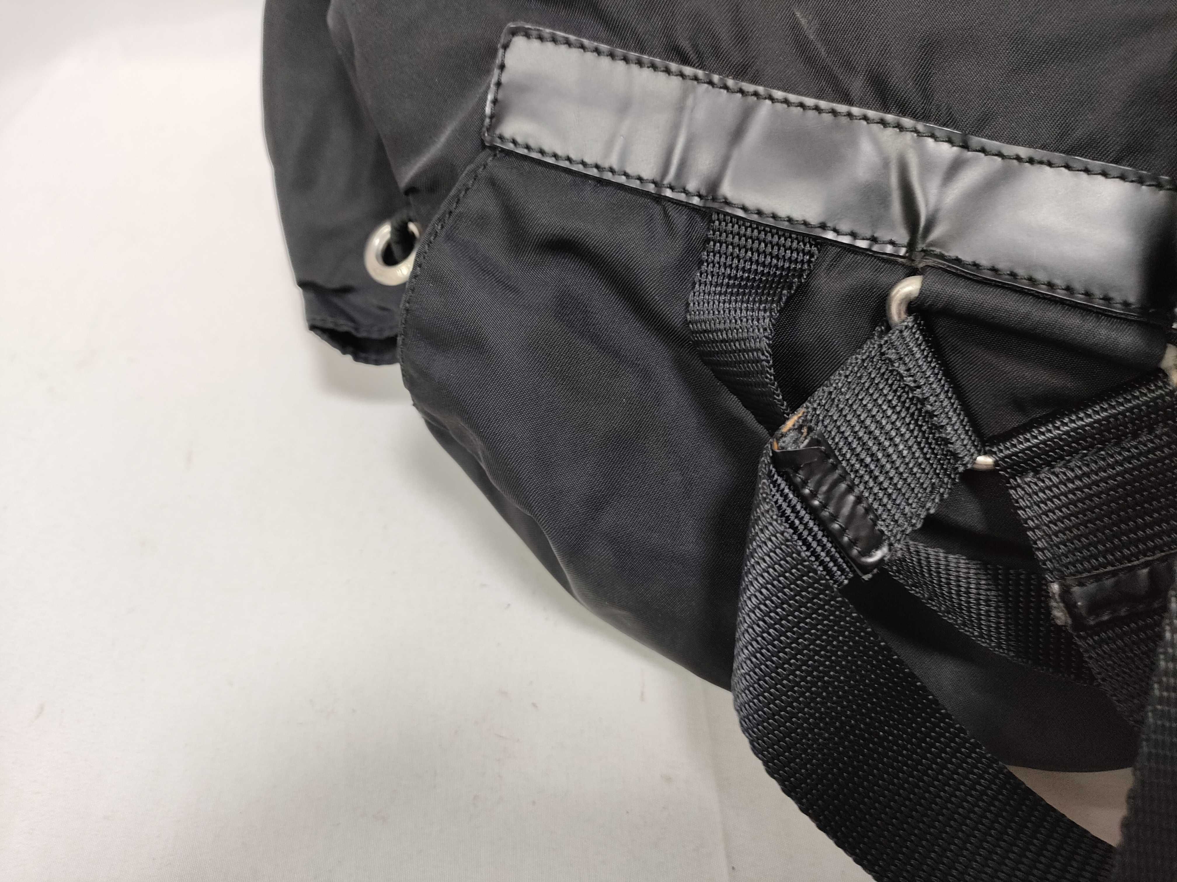 Nylon Triangle Logo Backpack Rucksack — view 9