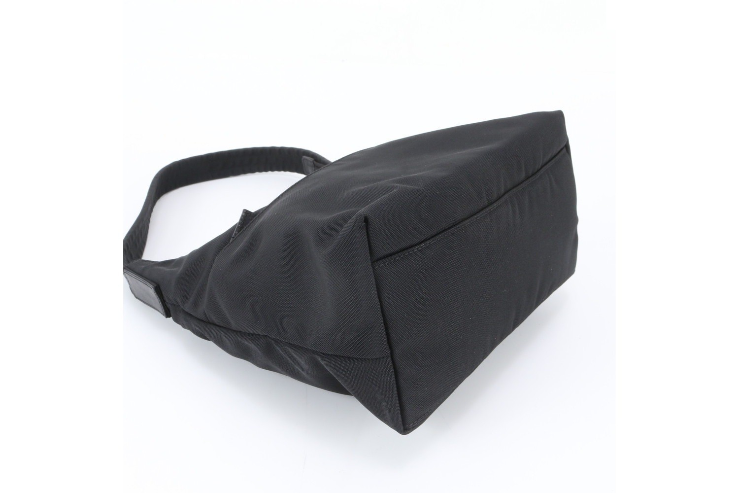 Leather and nylon shoulder bag, shoulder bag, handbag. — view 4