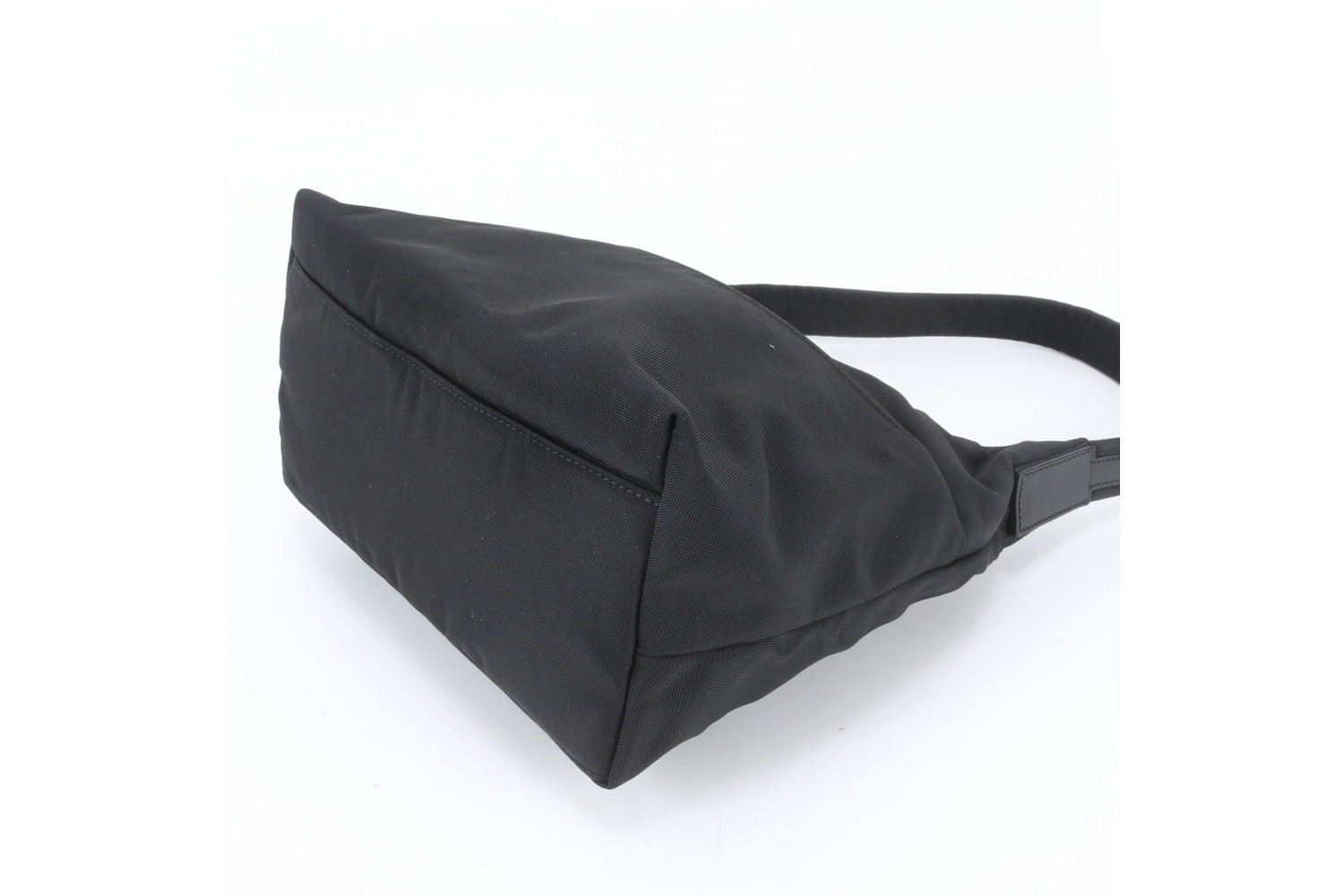 Leather and nylon shoulder bag, shoulder bag, handbag. — view 5