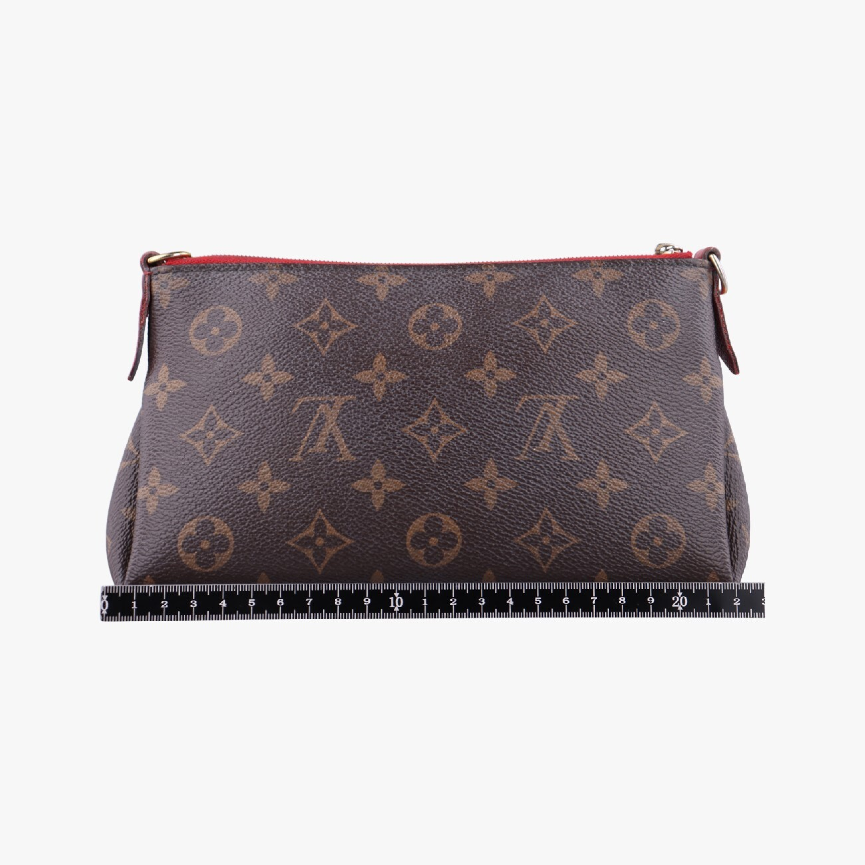 Pallas Clutch Monogram/Brown x Cerise Monogram Canvas x Calf Leather M41638 (Serial Number Unknown) Shoulder Bag — view 2