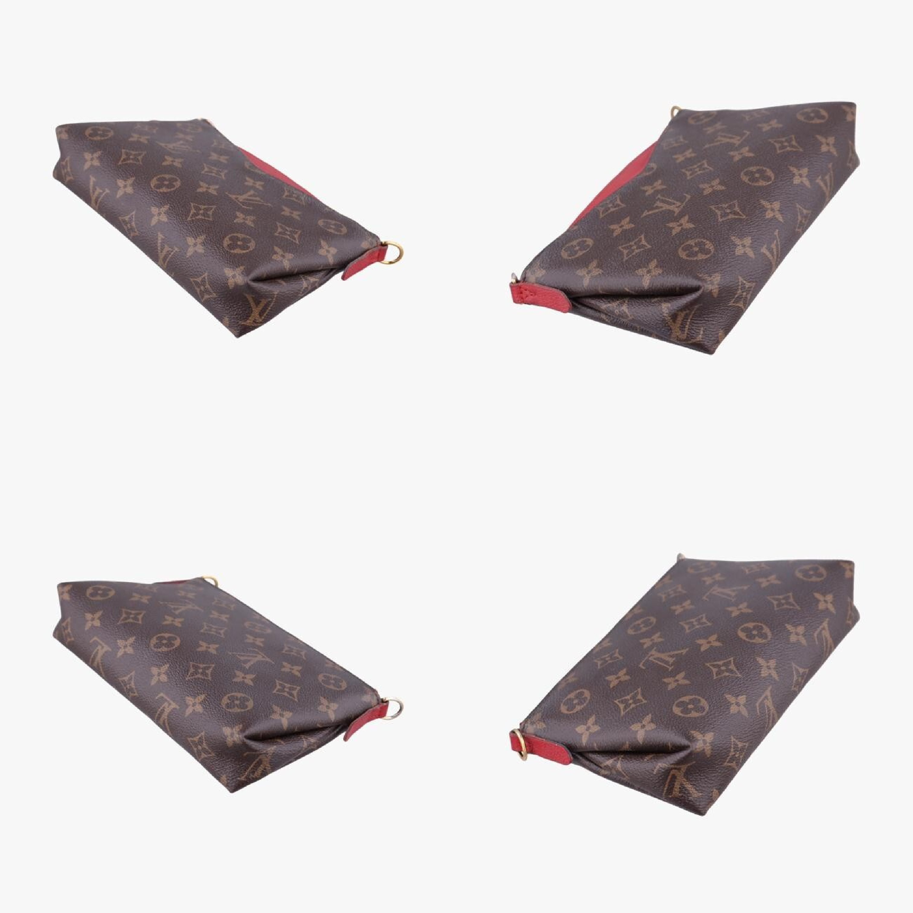 Pallas Clutch Monogram/Brown x Cerise Monogram Canvas x Calf Leather M41638 (Serial Number Unknown) Shoulder Bag — view 4