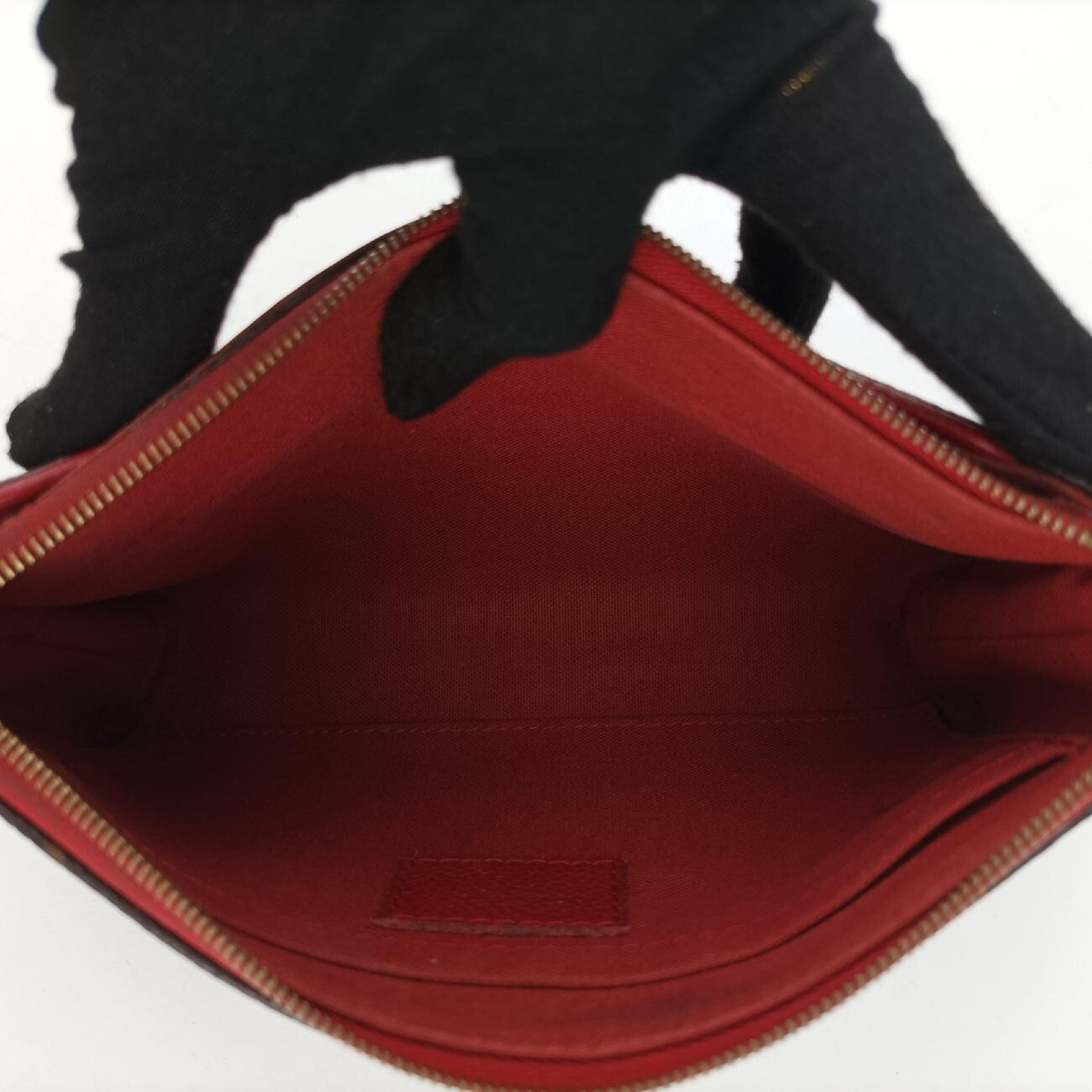 Pallas Clutch Monogram/Brown x Cerise Monogram Canvas x Calf Leather M41638 (Serial Number Unknown) Shoulder Bag — view 6