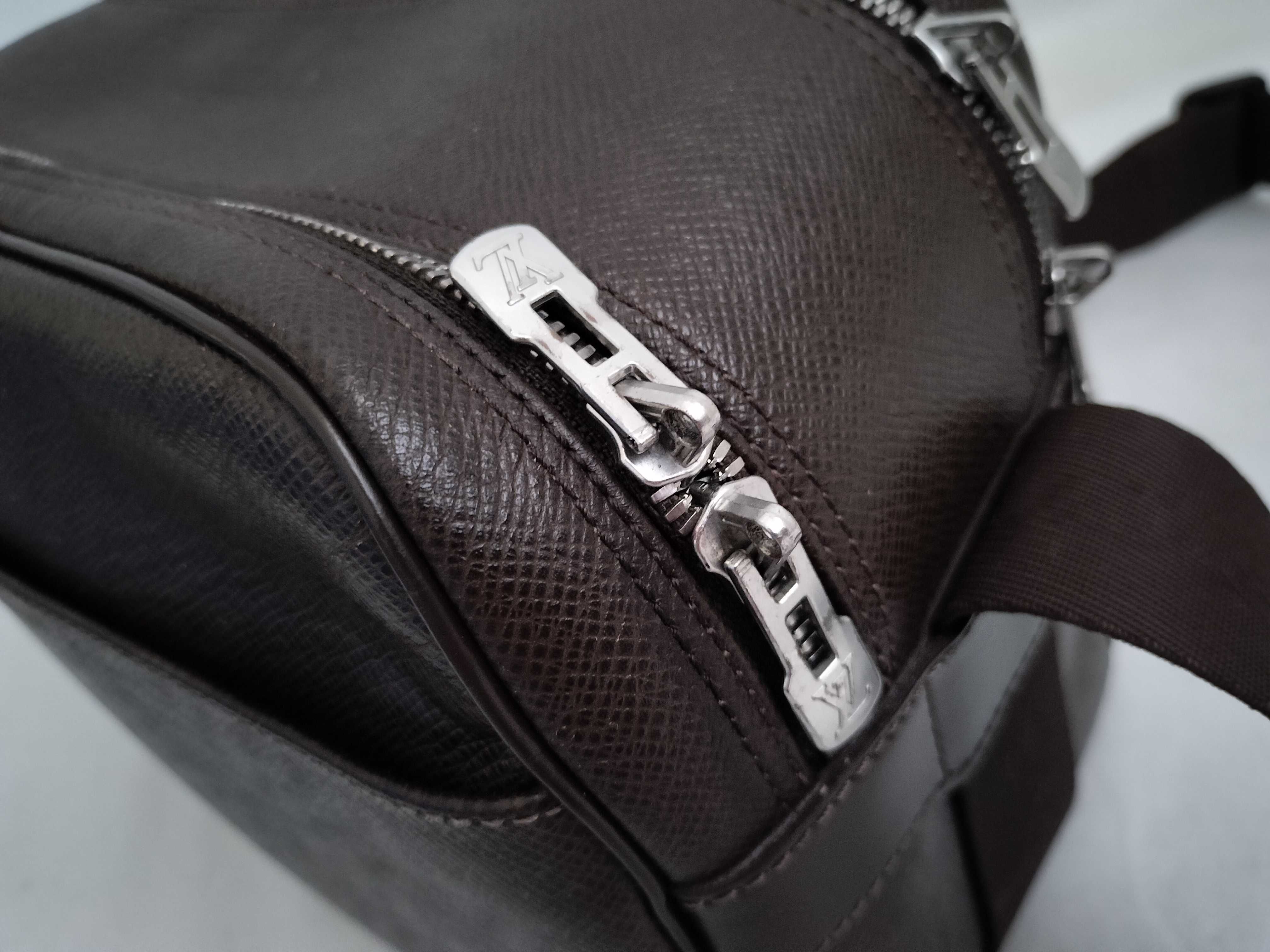 Taiga Leather Shoulder Bag Reporter PM Brown M30158 Shoulder Bag — view 13