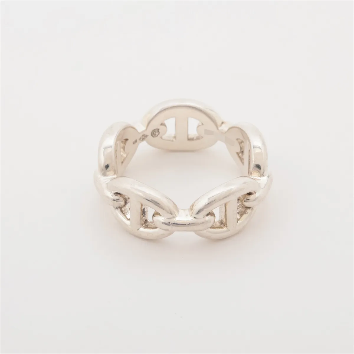 Chaine d'Ancre Enchainée 2025 Ring, Size 49, 925 Sterling Silver, 5.0g, 25AG151237. Shows signs of wear, — view 2