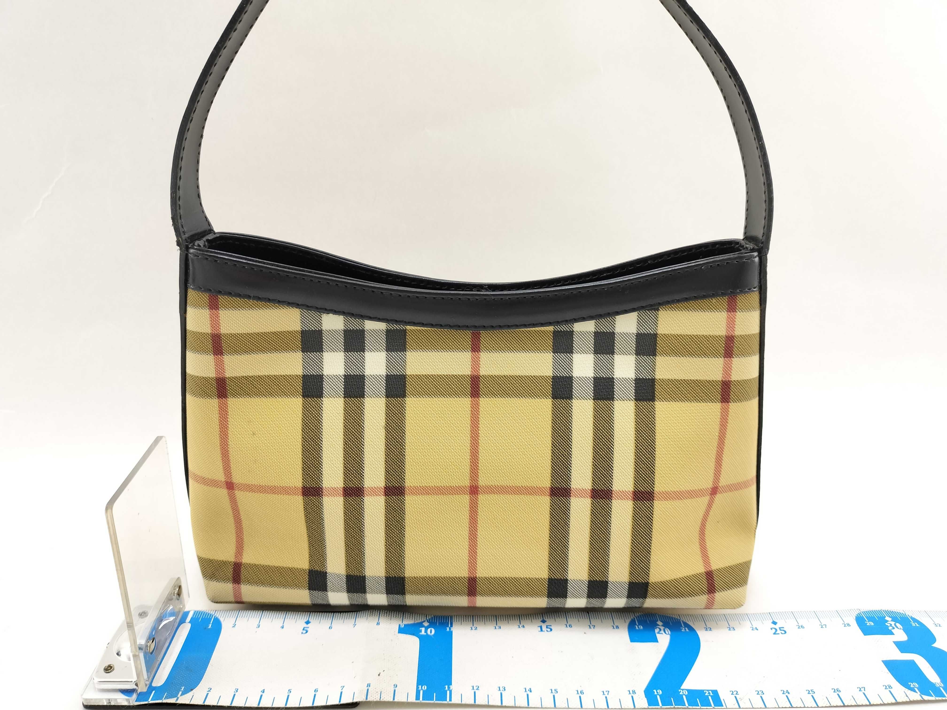 Nova Check PVC x Leather One-Shoulder Bag Handbag Shoulder Bag — view 2