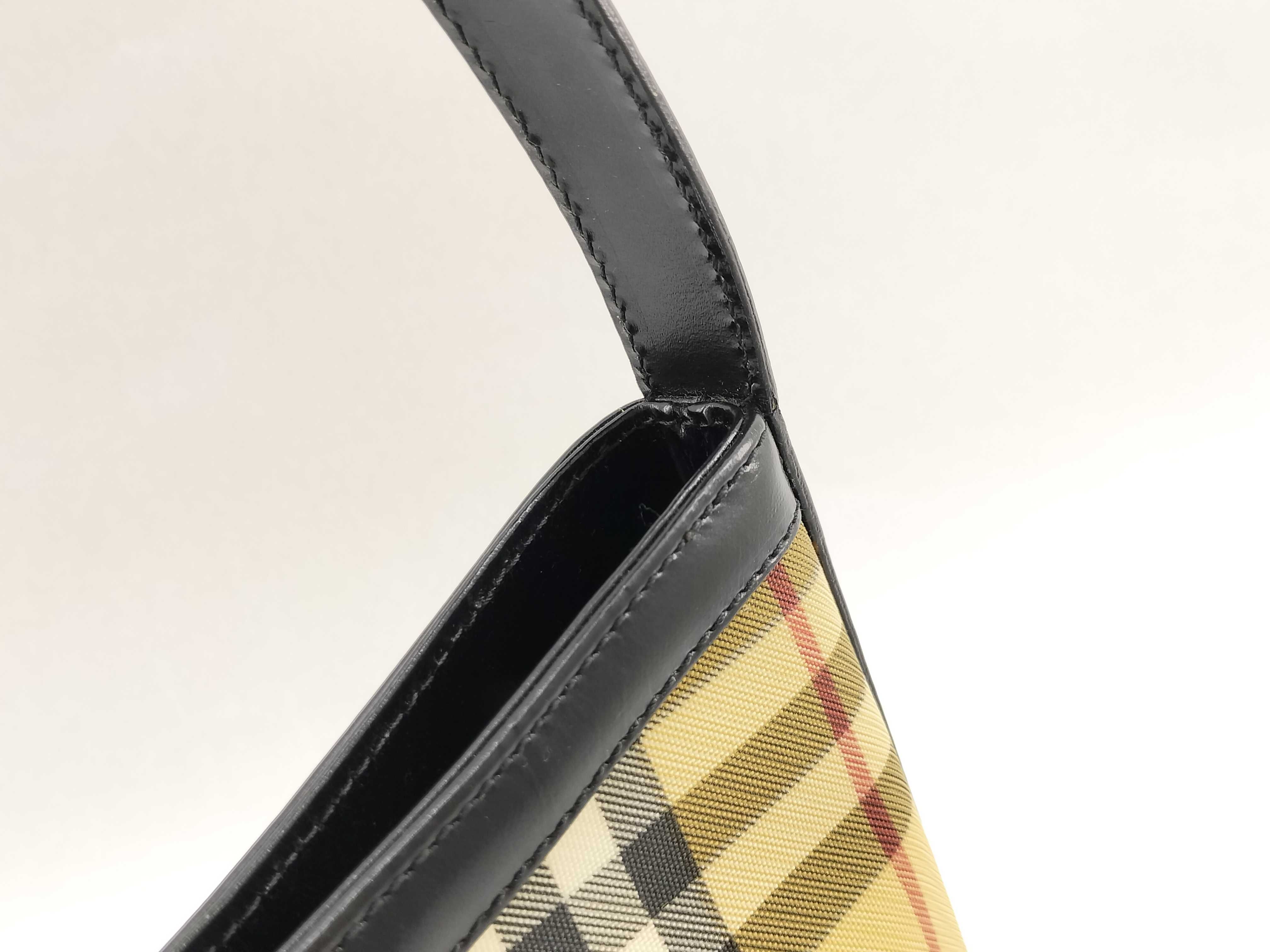 Nova Check PVC x Leather One-Shoulder Bag Handbag Shoulder Bag — view 3