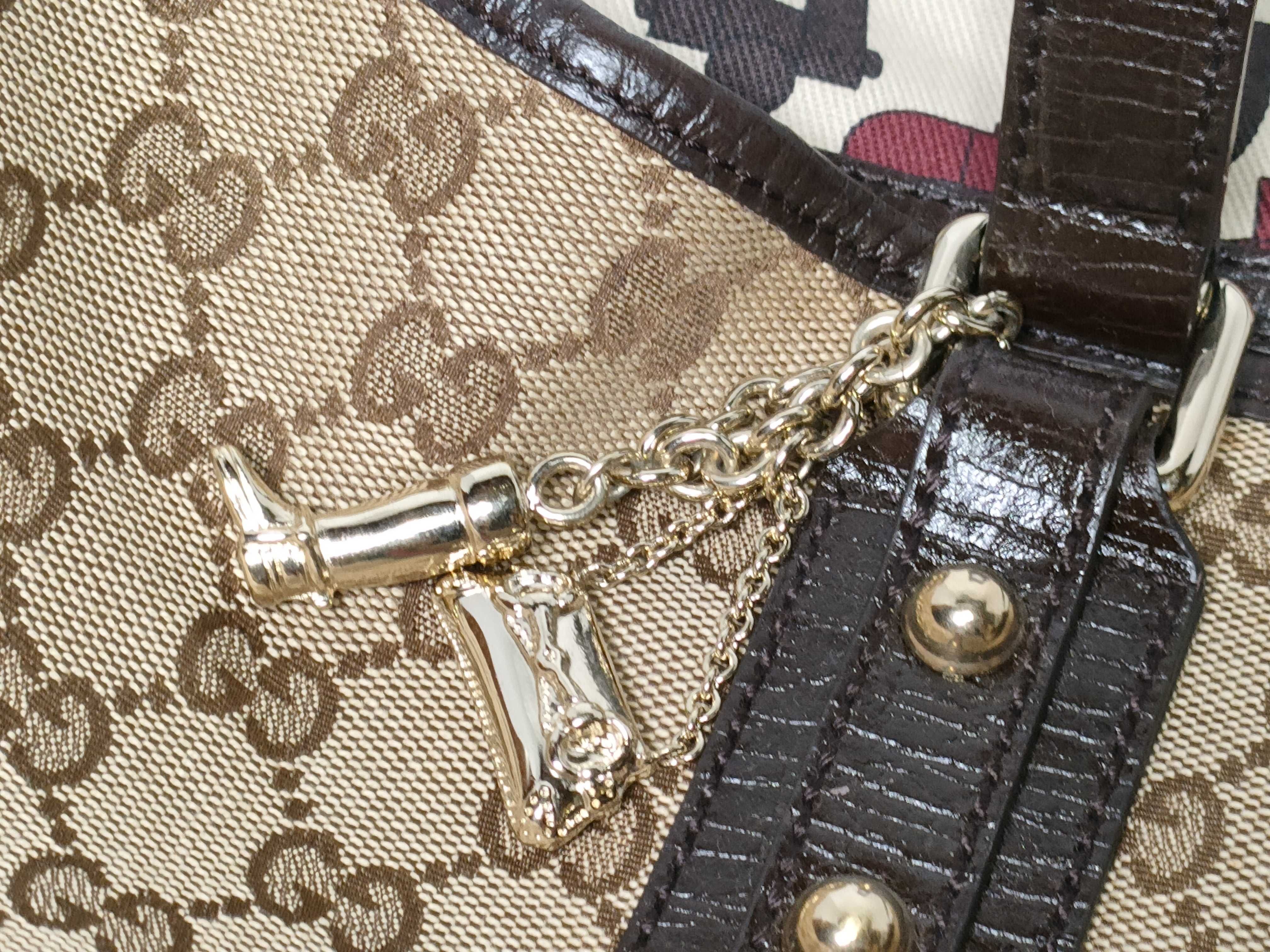 GG Canvas Sherry Tote Charm 137396 Tote Bag — view 15