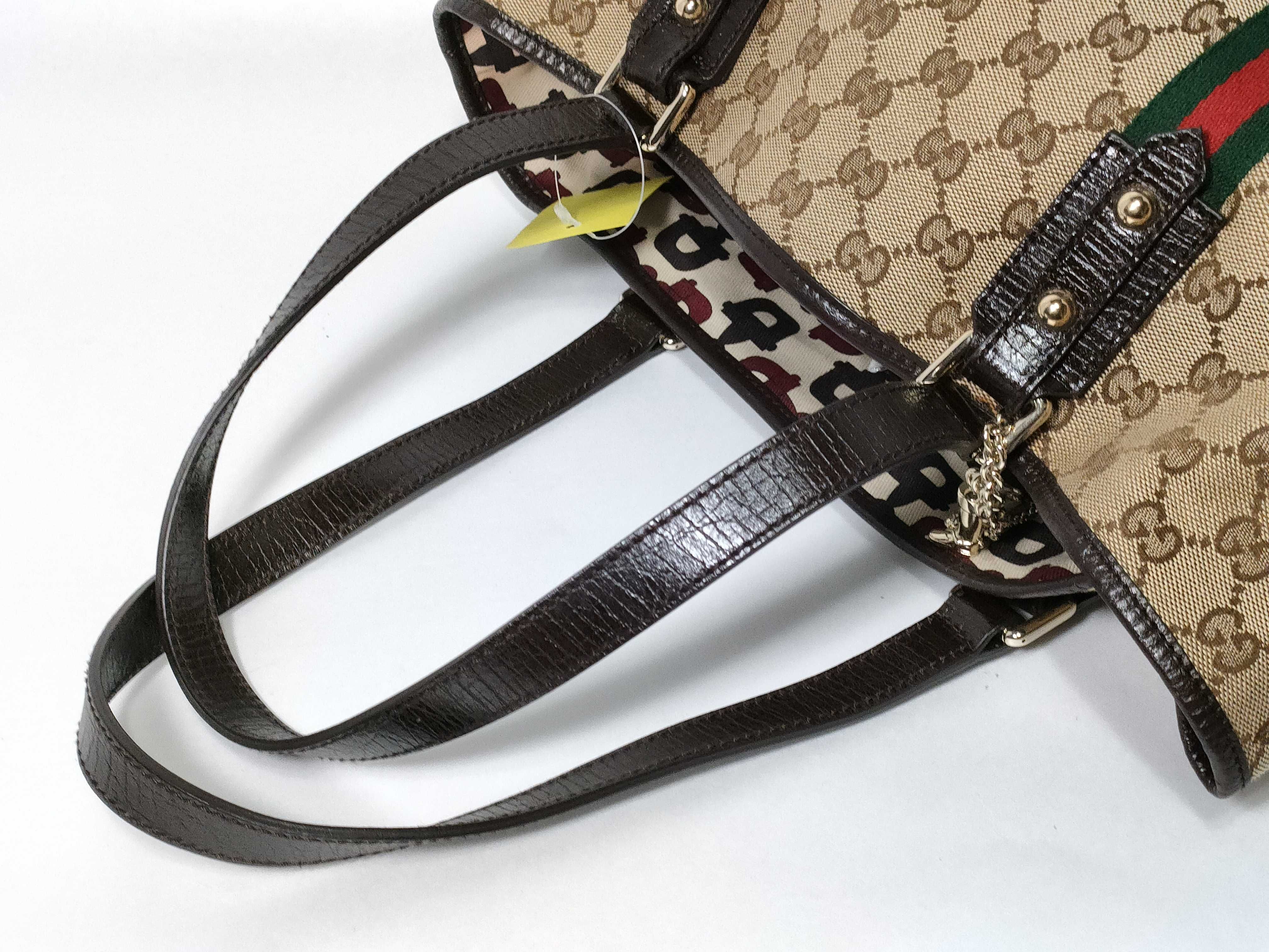 GG Canvas Sherry Tote Charm 137396 Tote Bag — view 3