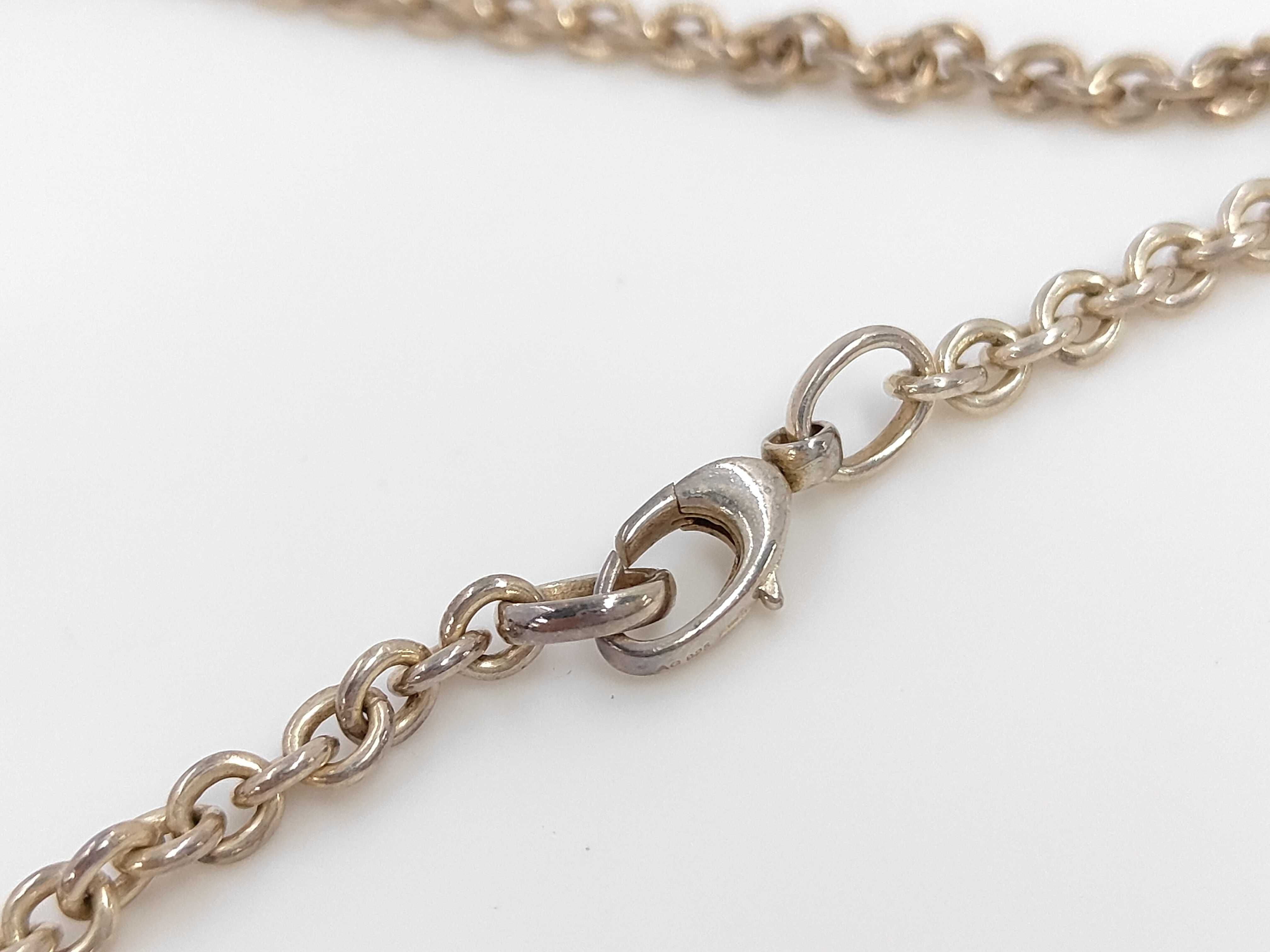 Double G Silver Necklace — view 3