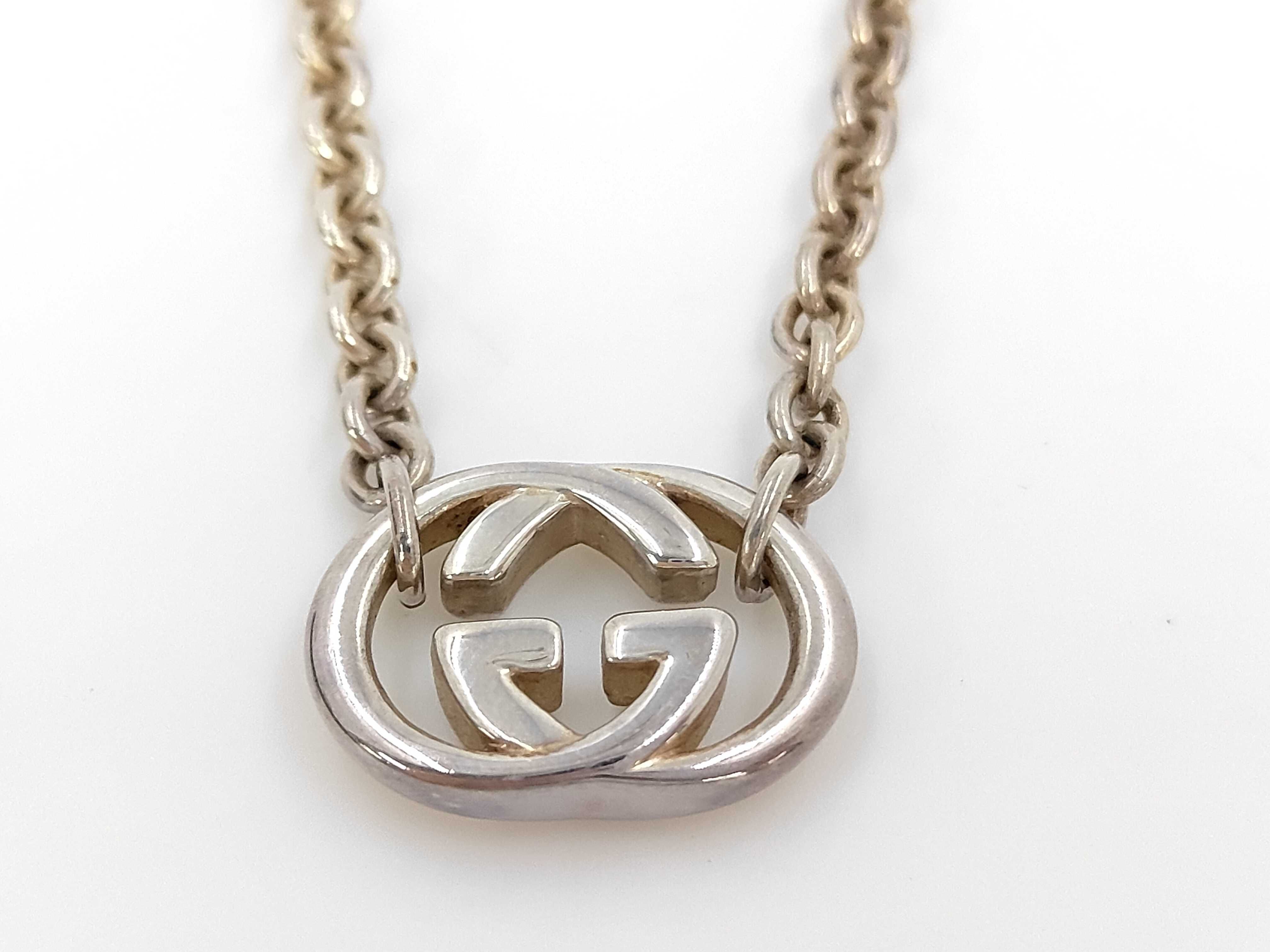 Double G Silver Necklace — view 4