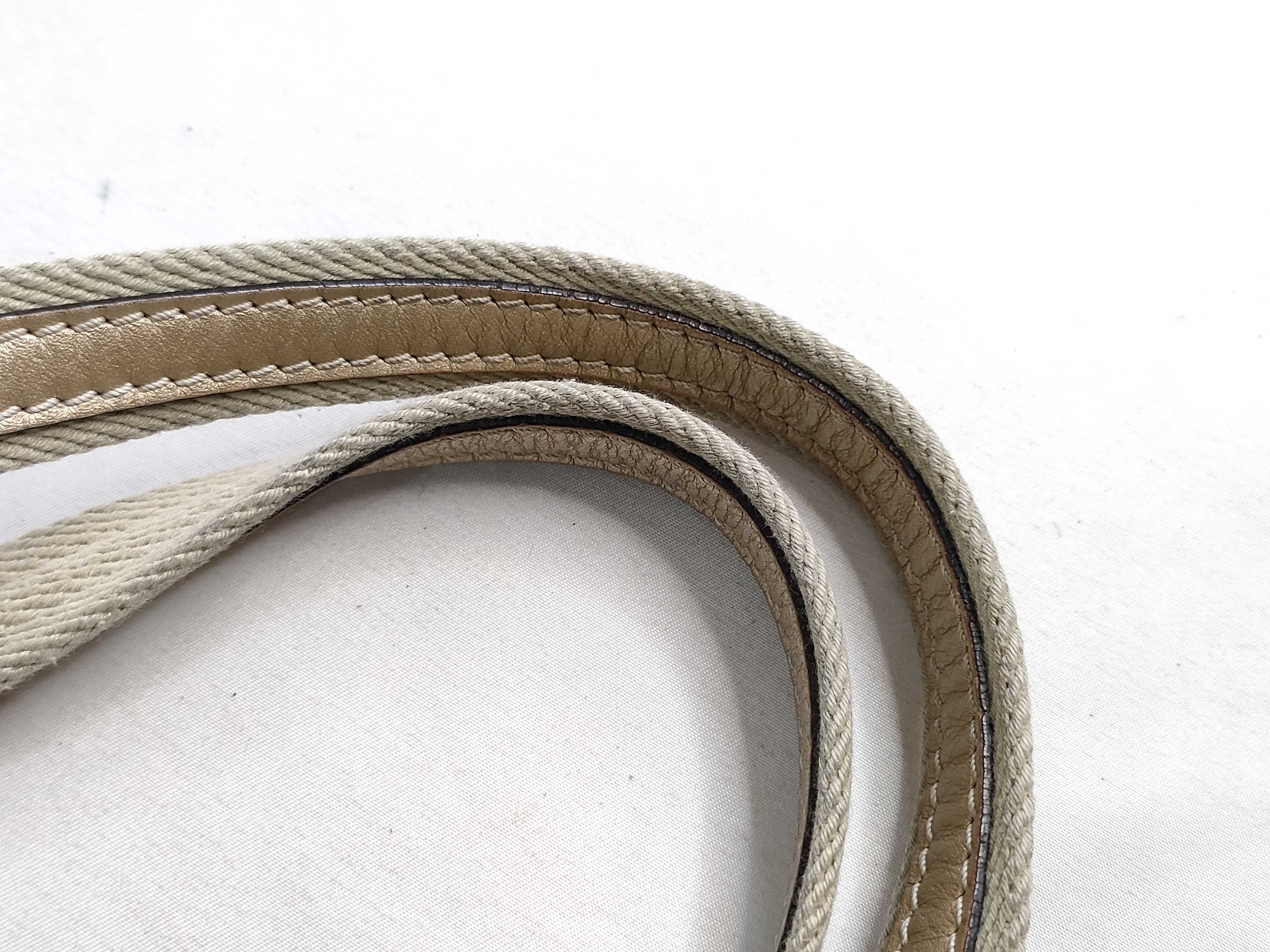 Anagram Leather Canvas Handbag — view 4