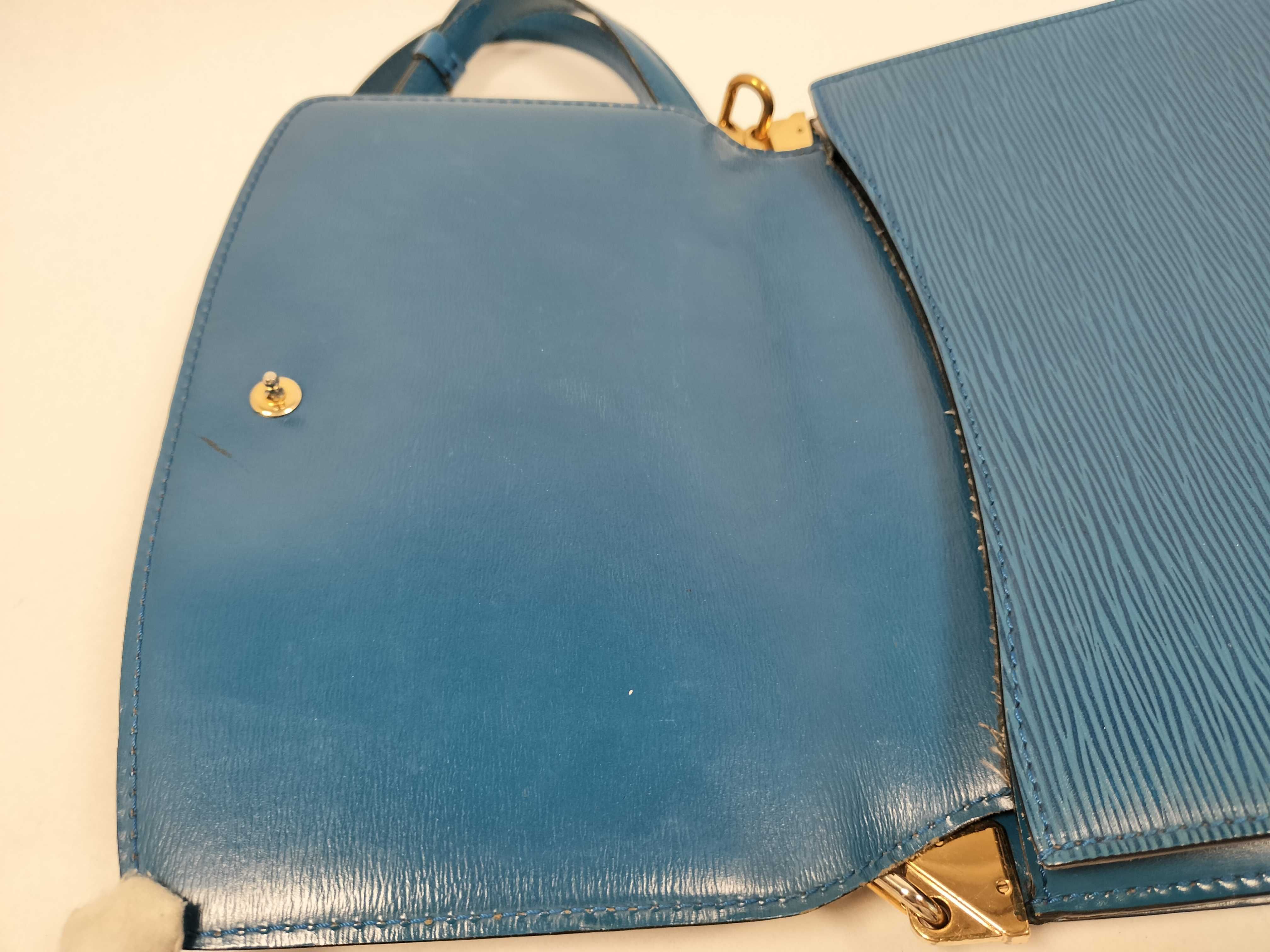 Epi Leather Grenelle Shoulder Bag M52365 (Blue) — view 14