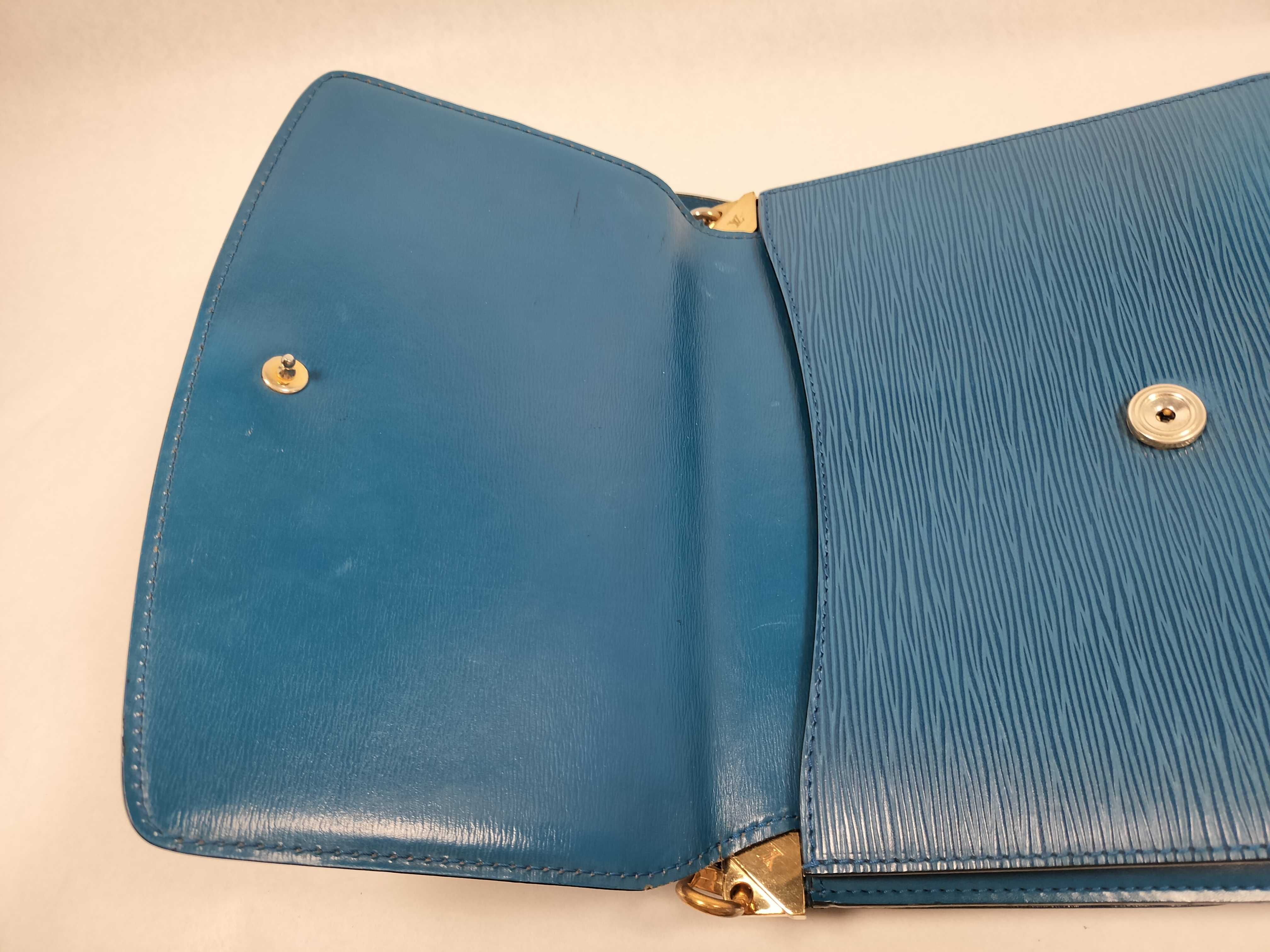Epi Leather Grenelle Shoulder Bag M52365 (Blue) — view 8