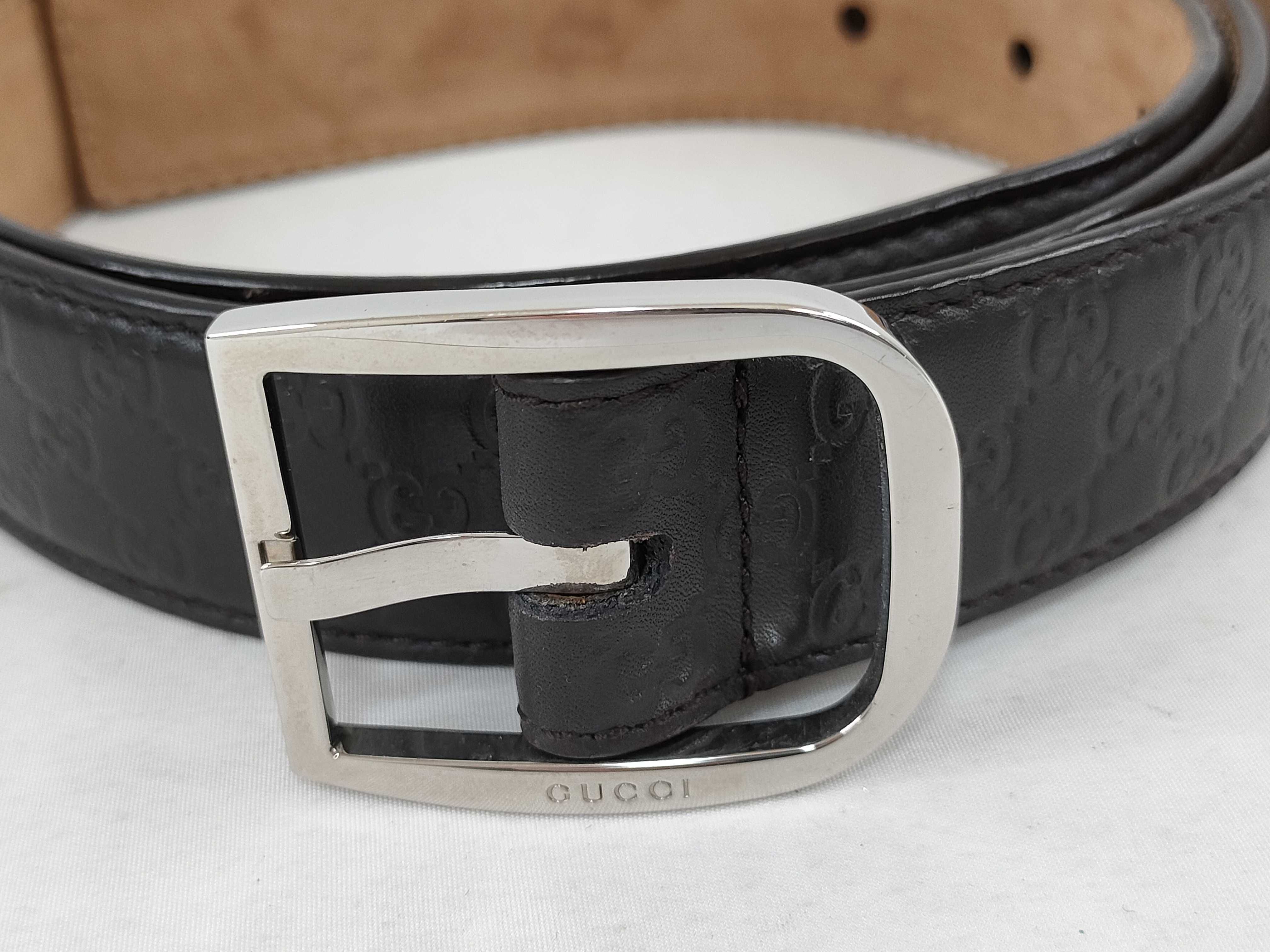 GG 510309 GG pattern leather belt — view 2
