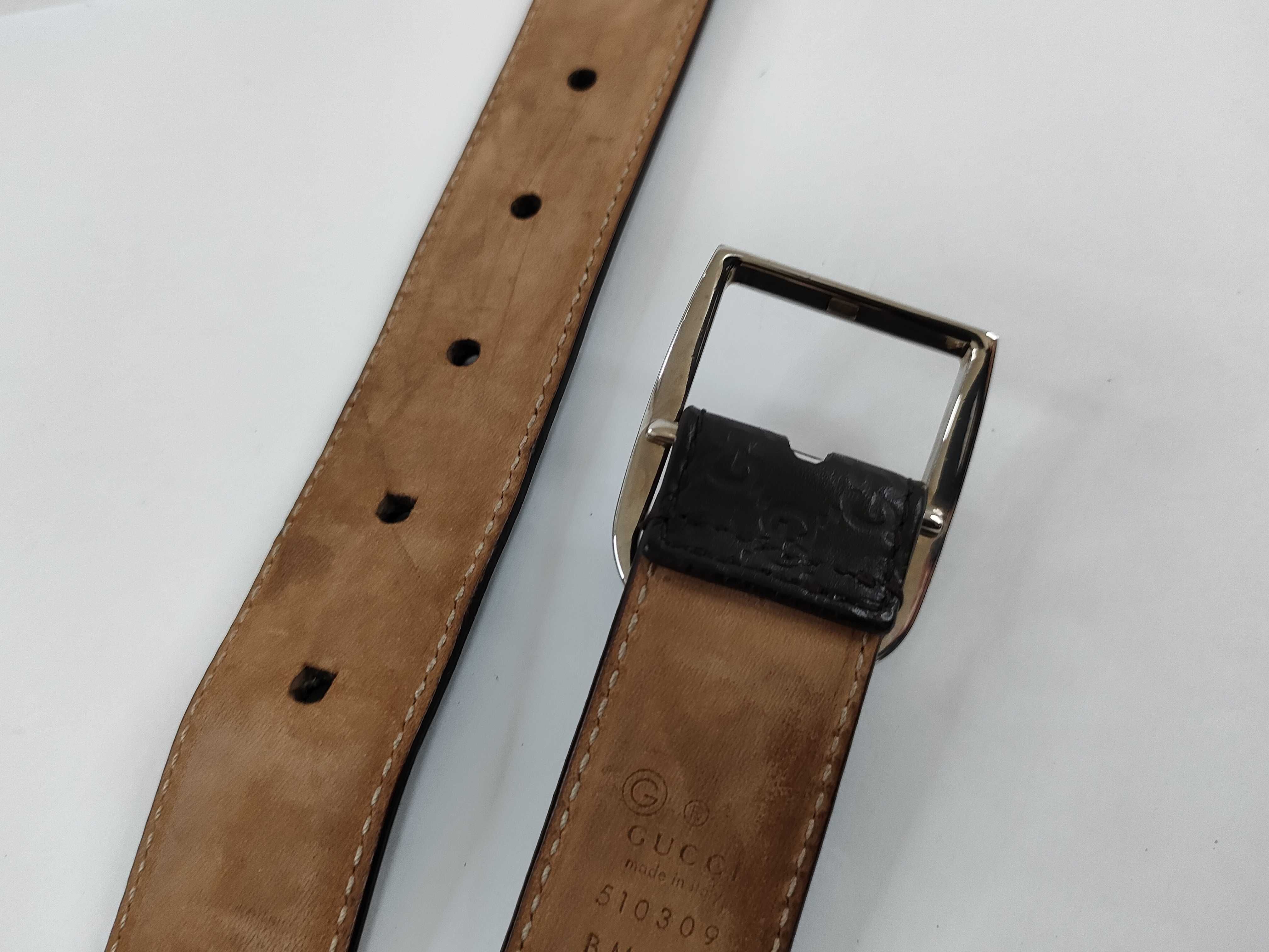 GG 510309 GG pattern leather belt — view 4