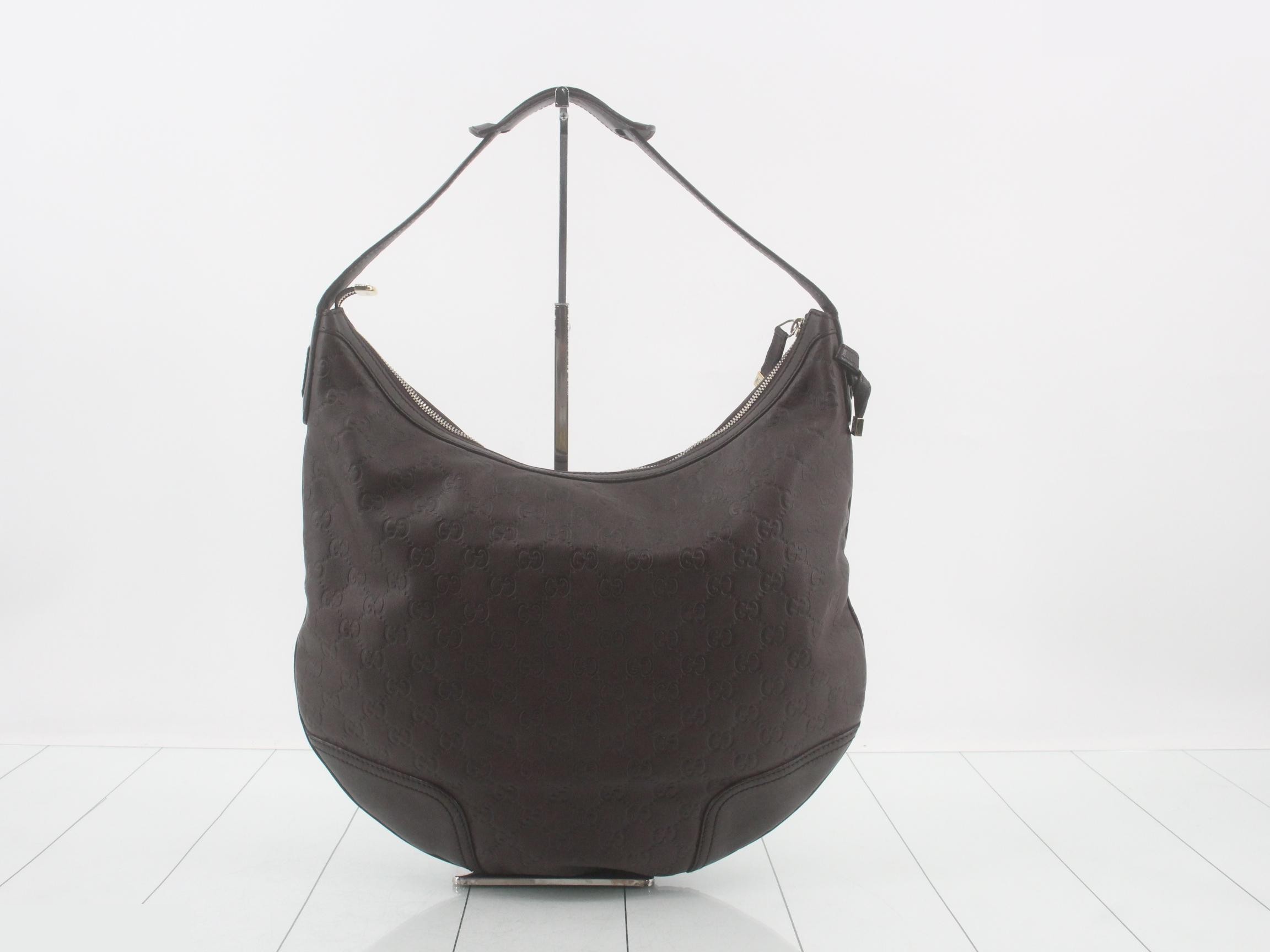 Guccissima one-shoulder bag, dark brown. — view 2