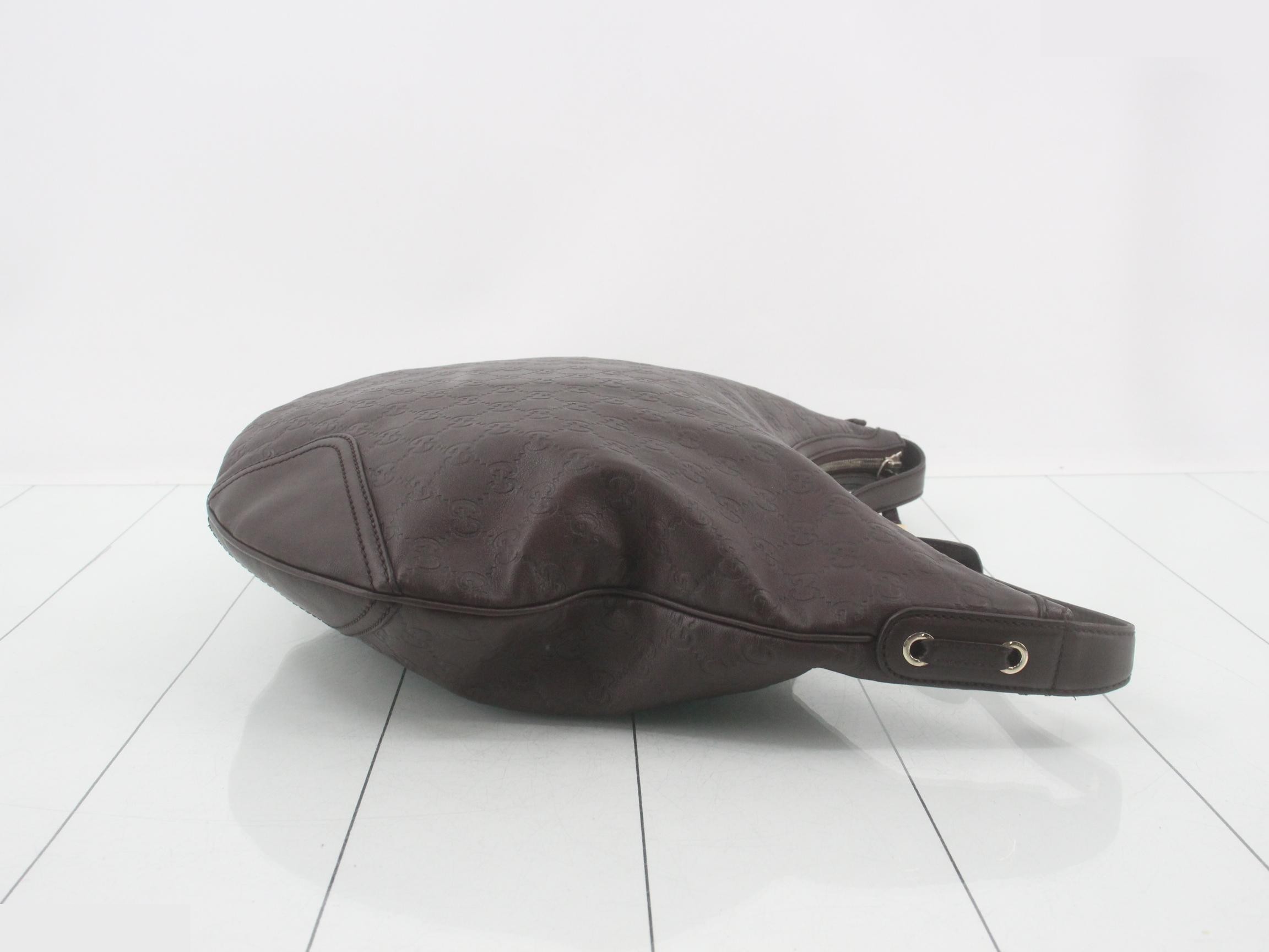 Guccissima one-shoulder bag, dark brown. — view 3