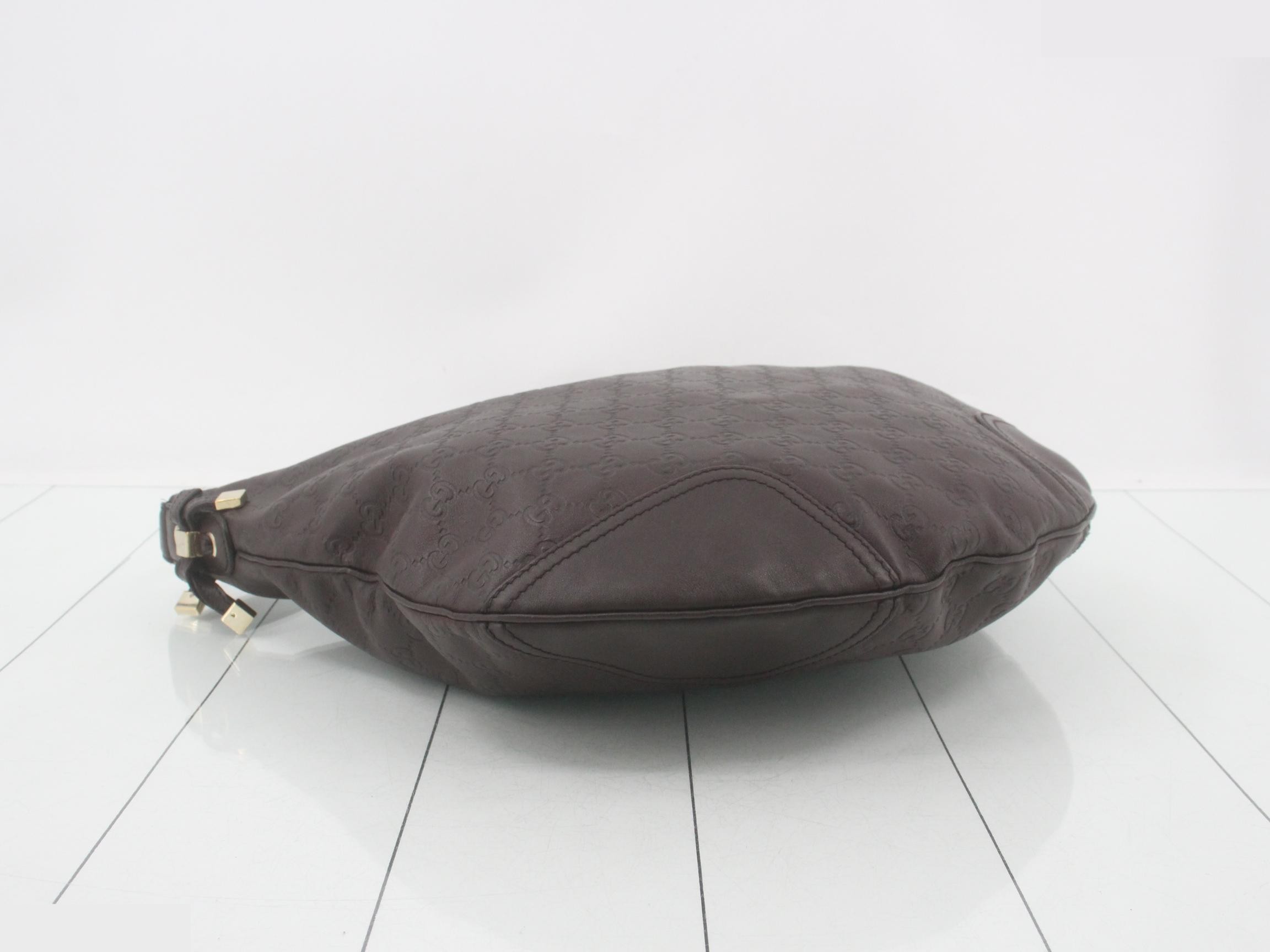 Guccissima one-shoulder bag, dark brown. — view 5