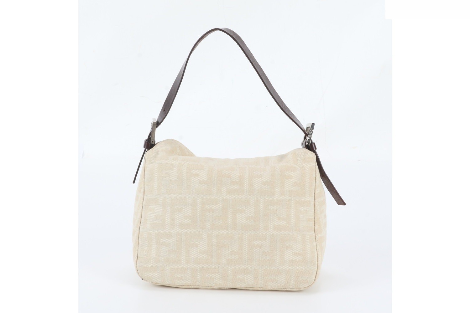 ZUCCA Mamma Bucket Baguette Leather Shoulder Bag with FF Hardware — view 3