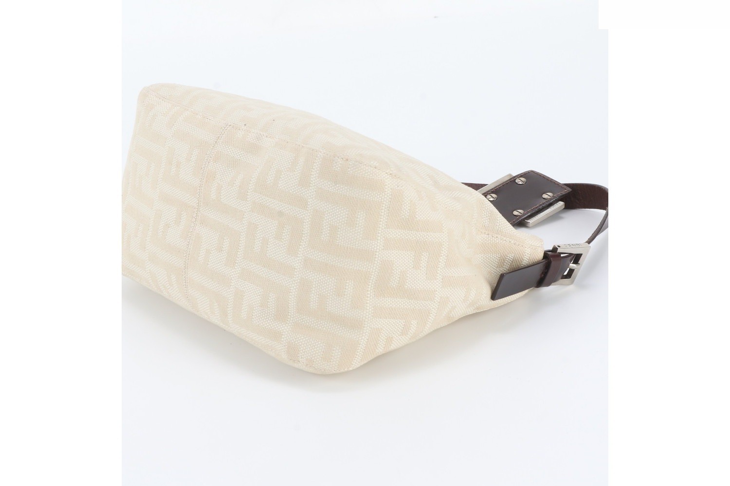 ZUCCA Mamma Bucket Baguette Leather Shoulder Bag with FF Hardware — view 4