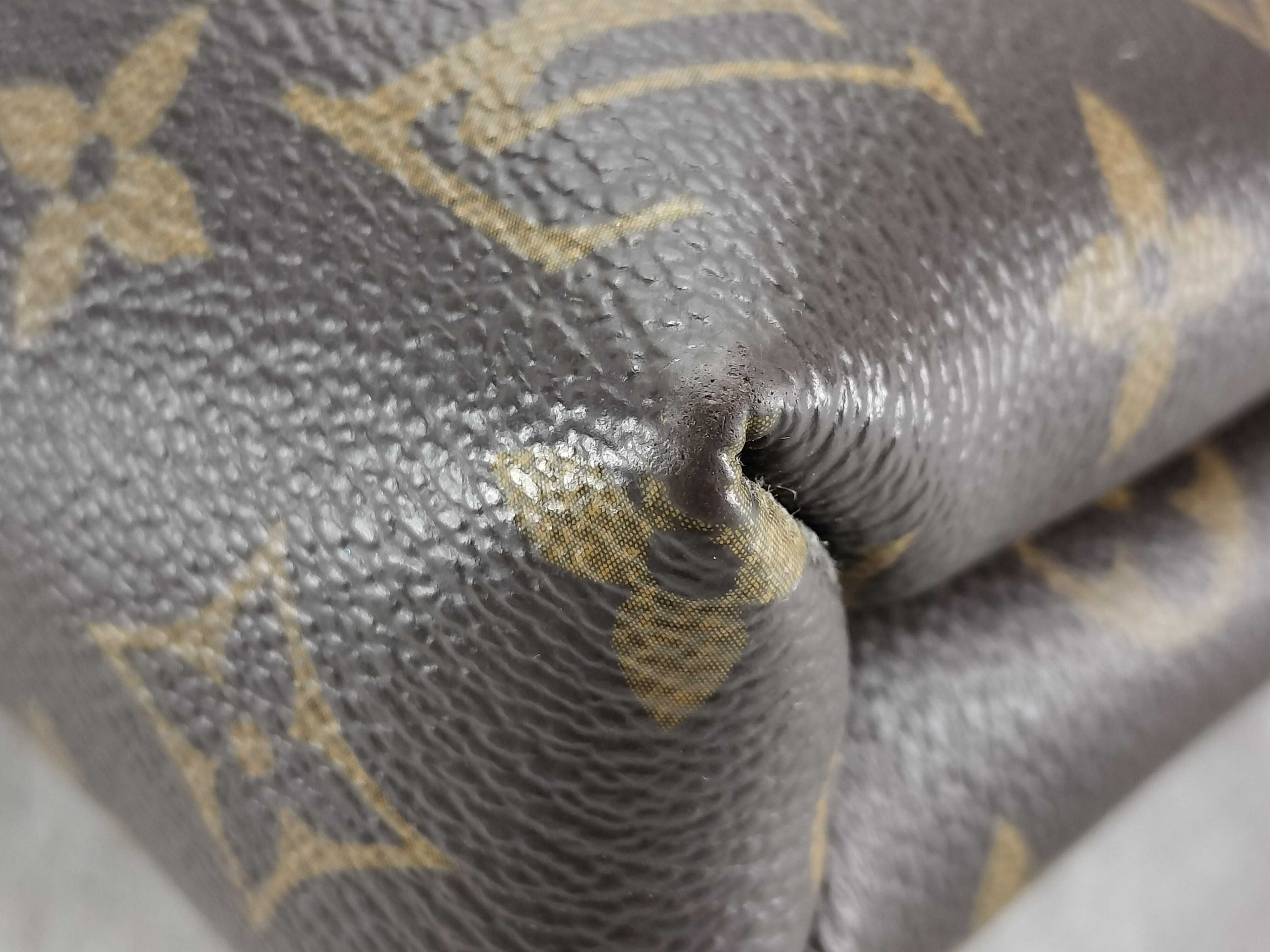 Monogram Louis Vuitton Monogram x Leather Pallas Chain M41201 MI4154 Brown x Red Shoulder Bag — view 6
