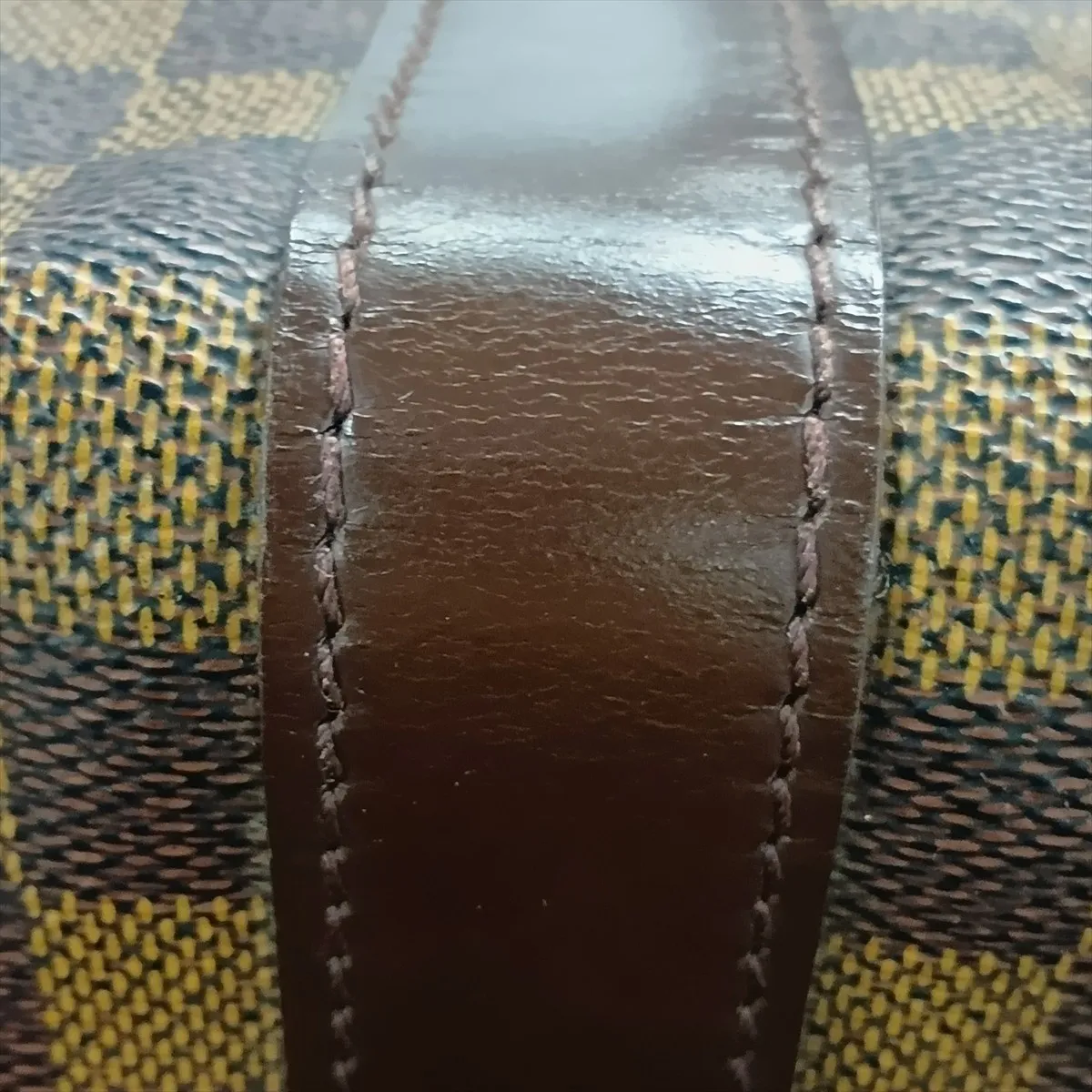 Damier Keepall 50 N41427 Brown with initials — view 12