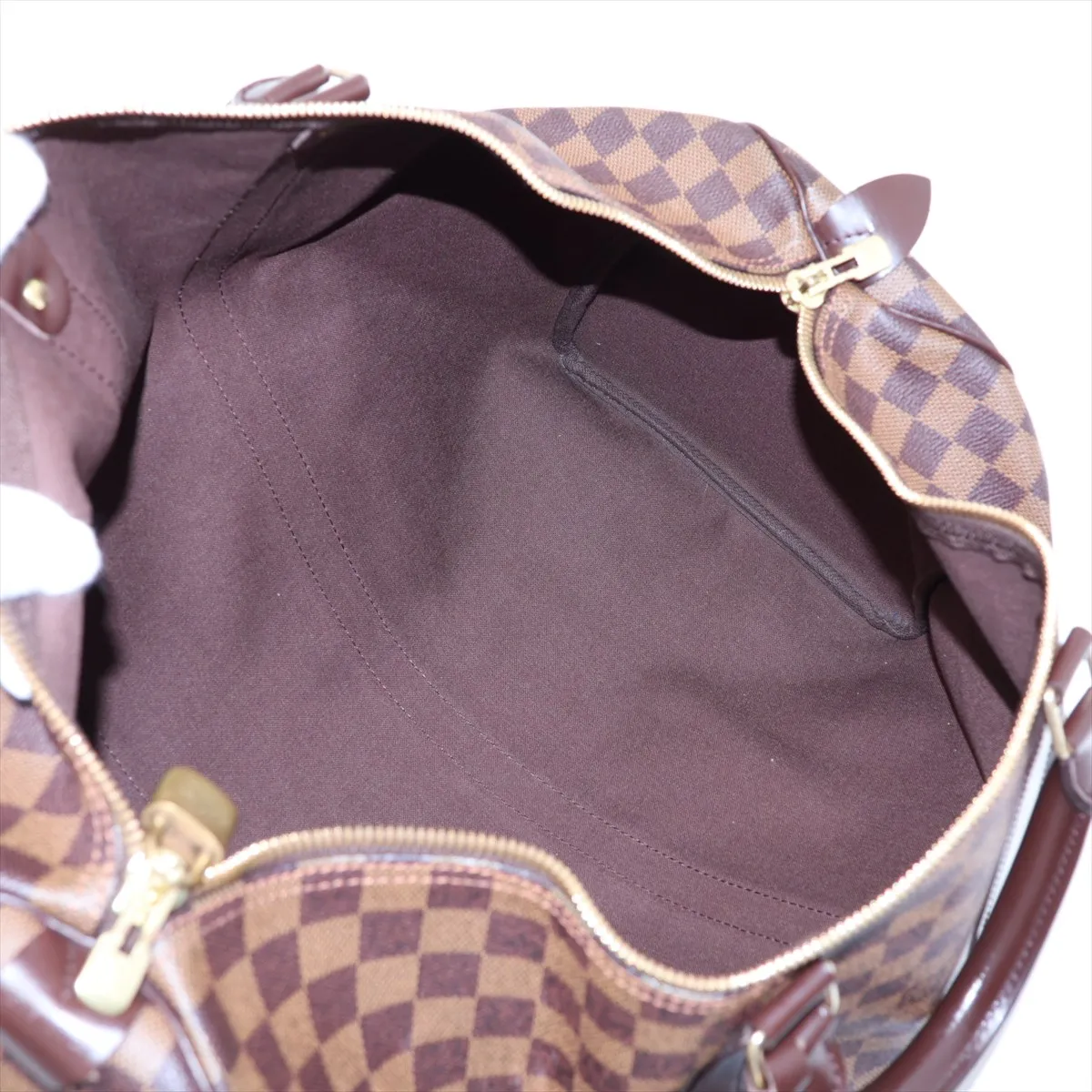 Damier Keepall 50 N41427 Brown with initials — view 7