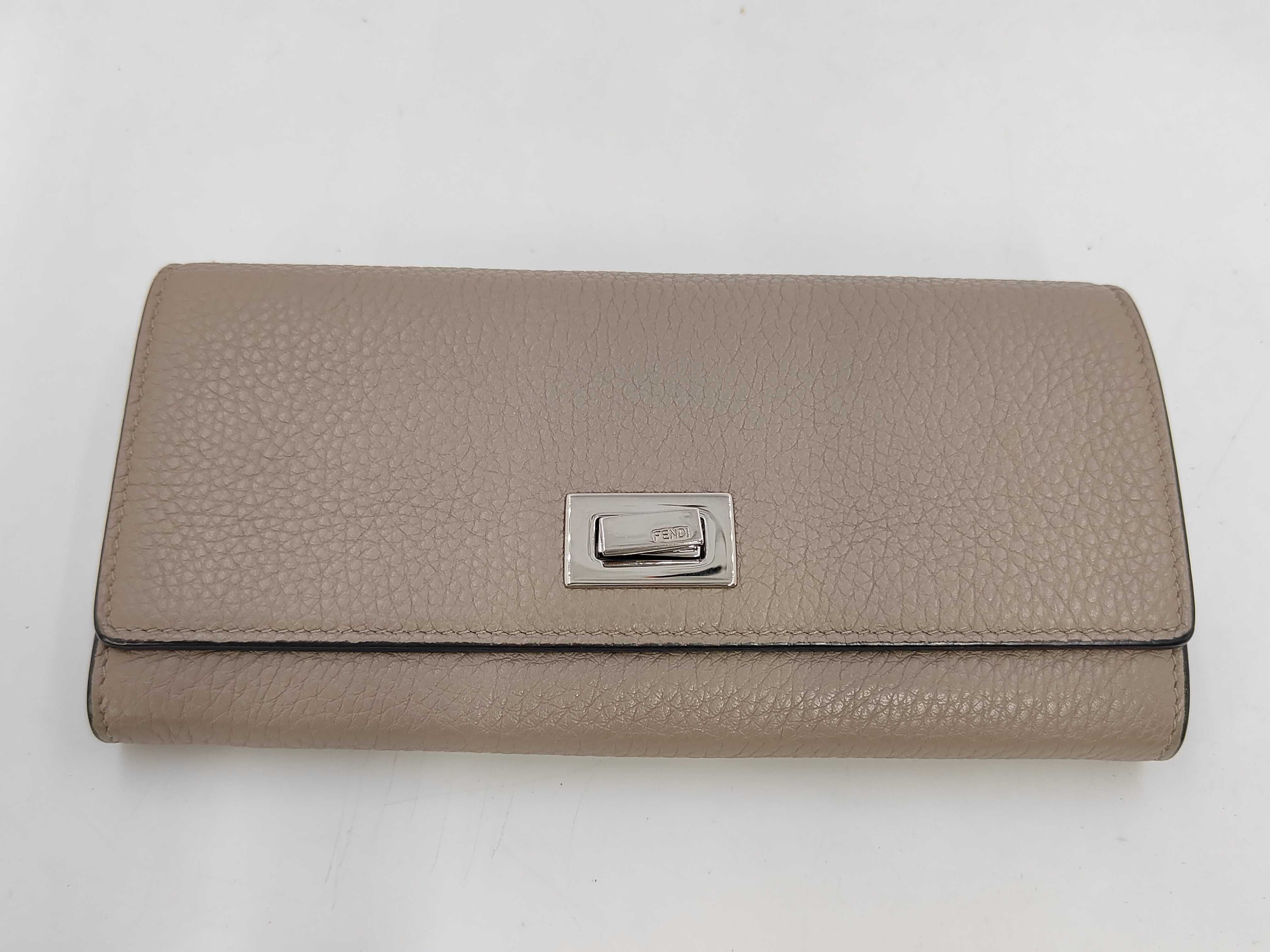 Peekaboo Leather Long Wallet