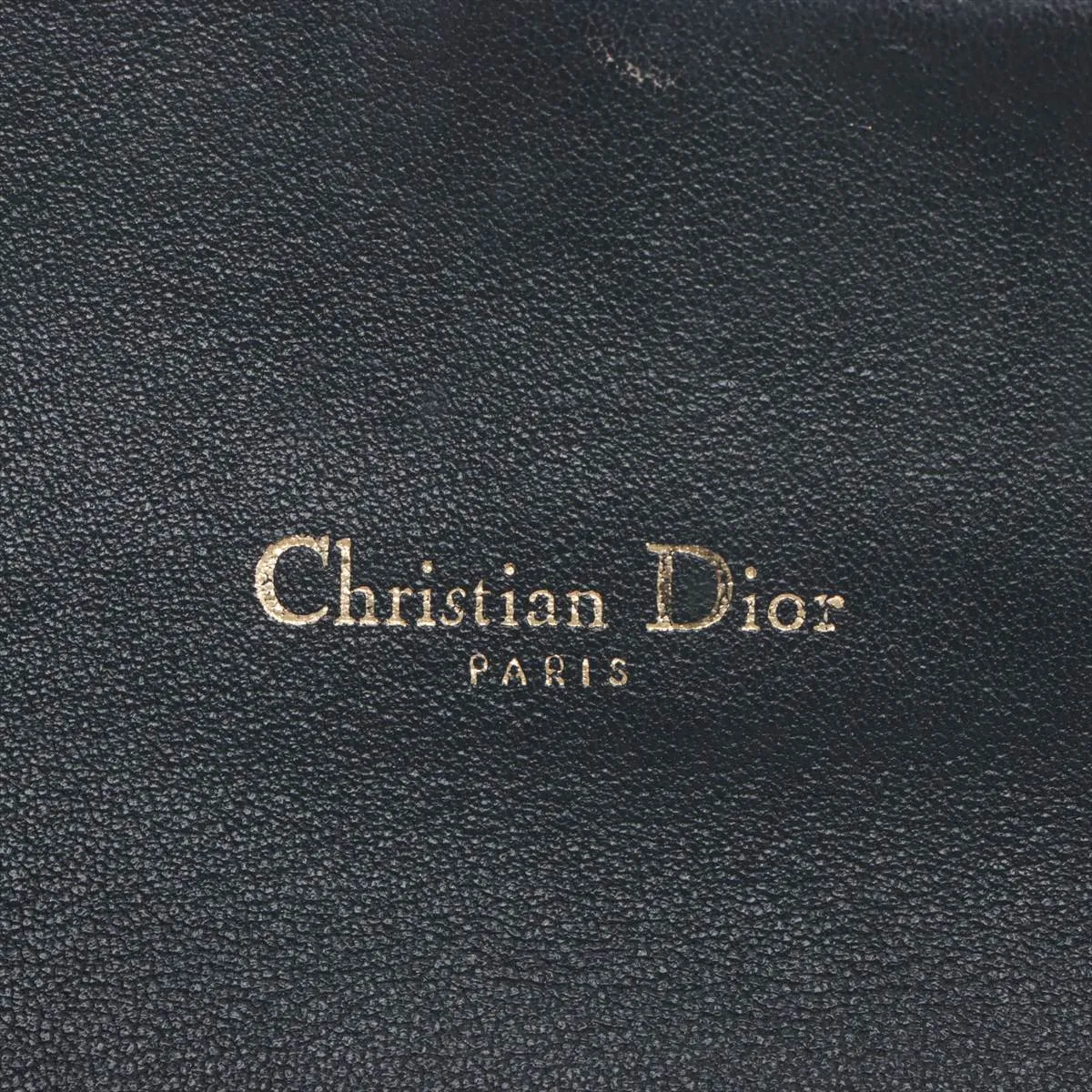 Oblique Canvas x Leather Chain Wallet Navy — view 10