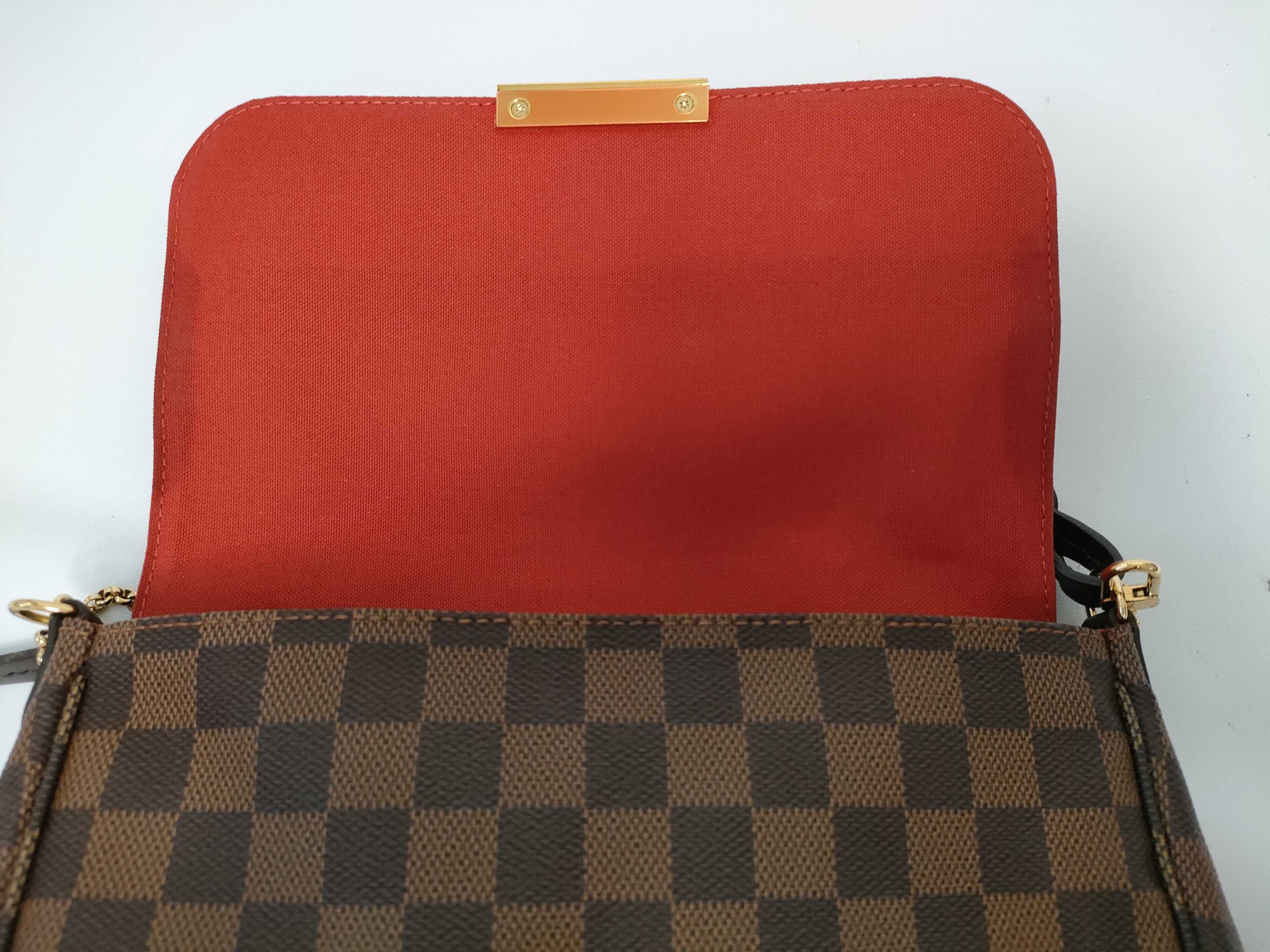 Damier ID- Damier canvas Favorite PM #N41276 FL0148 Brown handbag — view 8