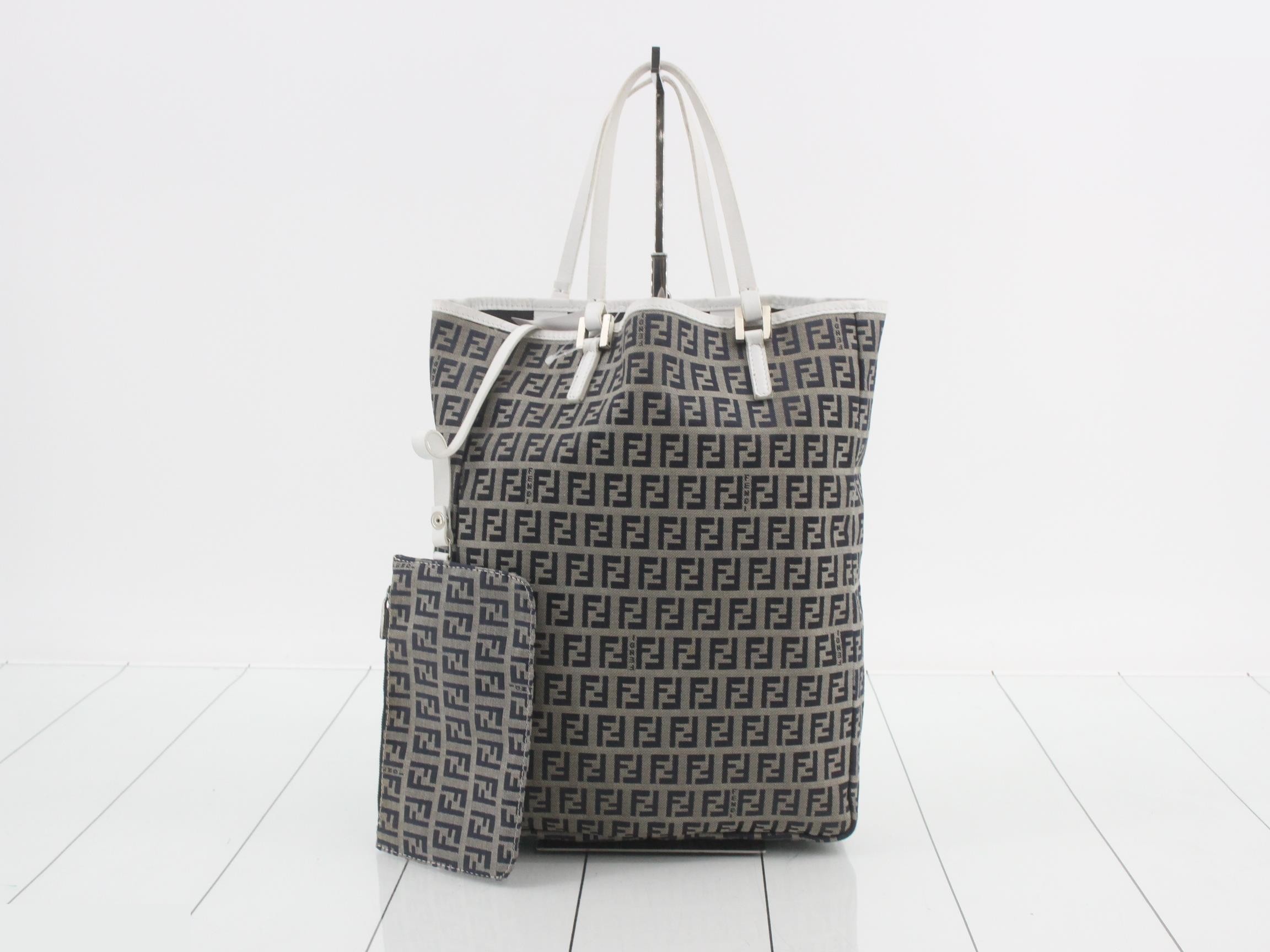 Canvas tote bag, navy, Zucca