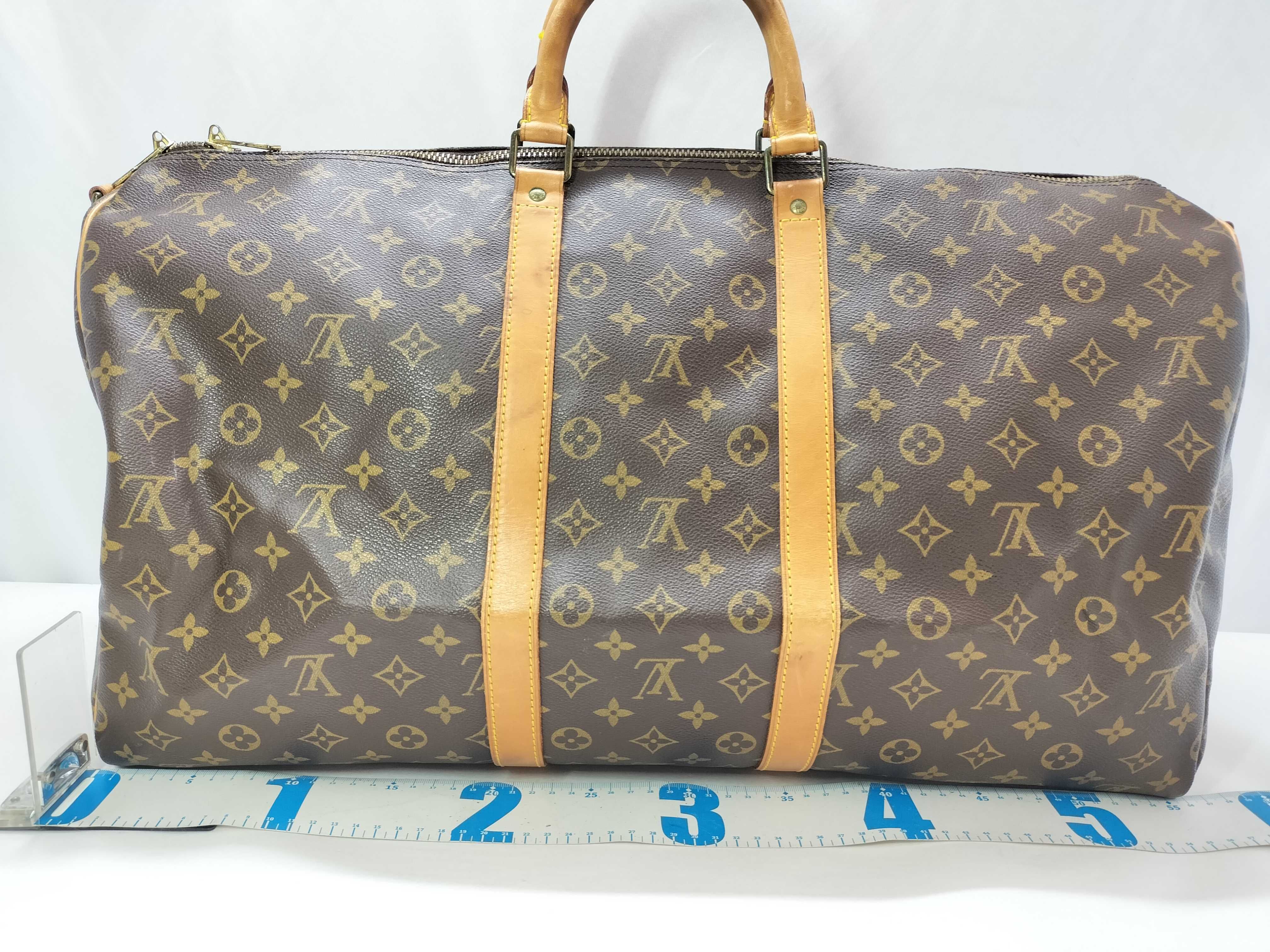 Monogram Vuitton Keepall Bandoulière Boston Bag — view 2