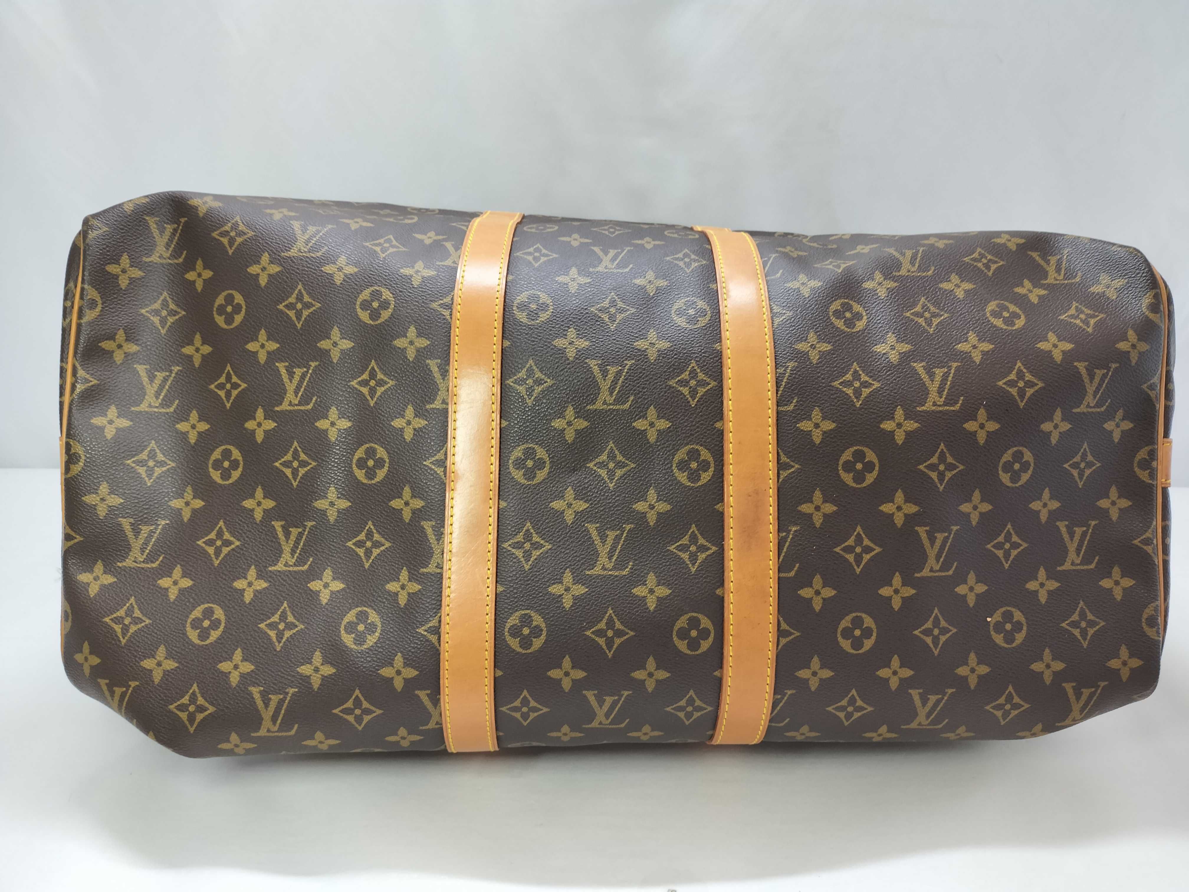 Monogram Vuitton Keepall Bandoulière Boston Bag — view 15