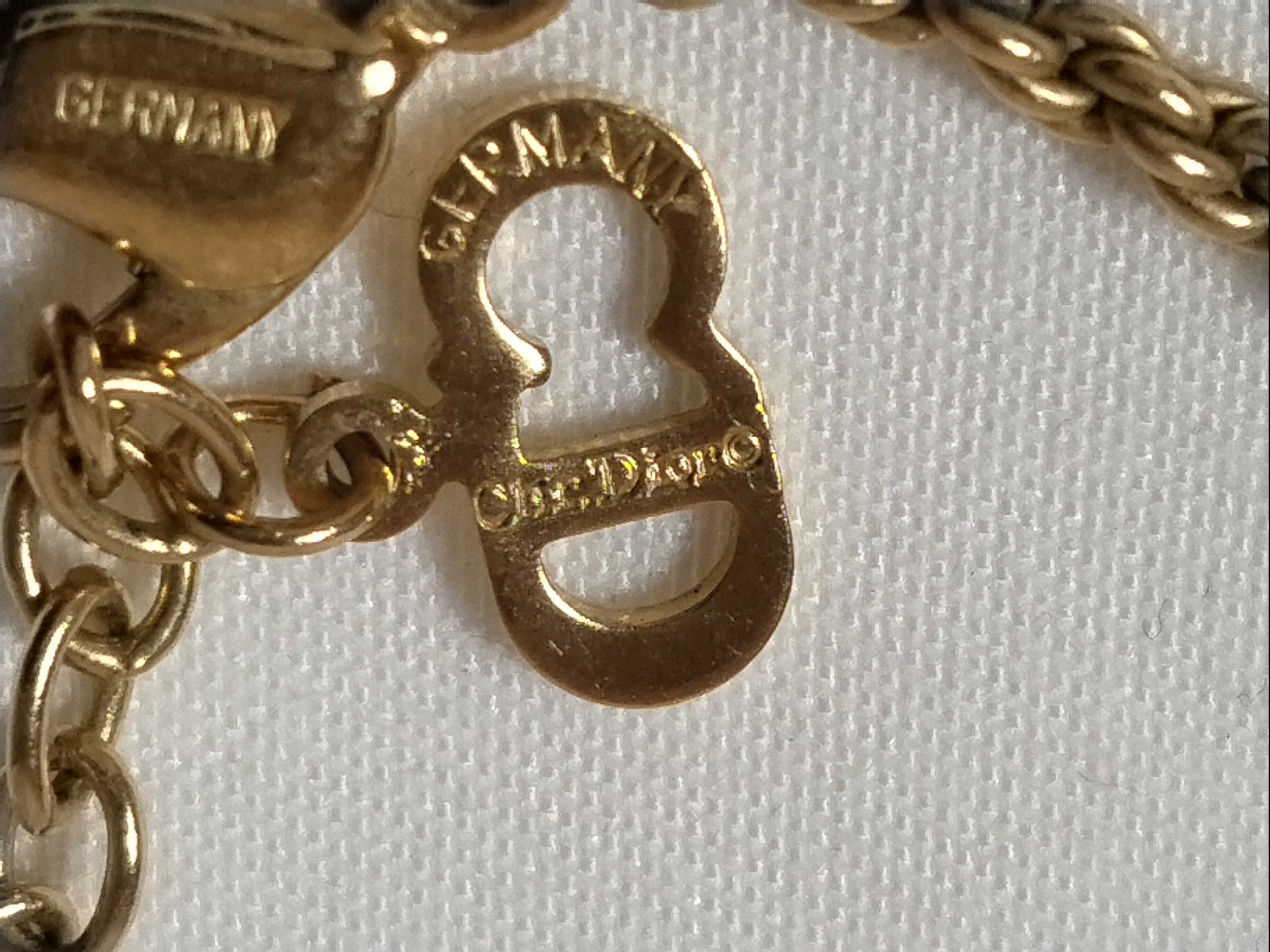 Rhinestone Heart Gold Necklace — view 5
