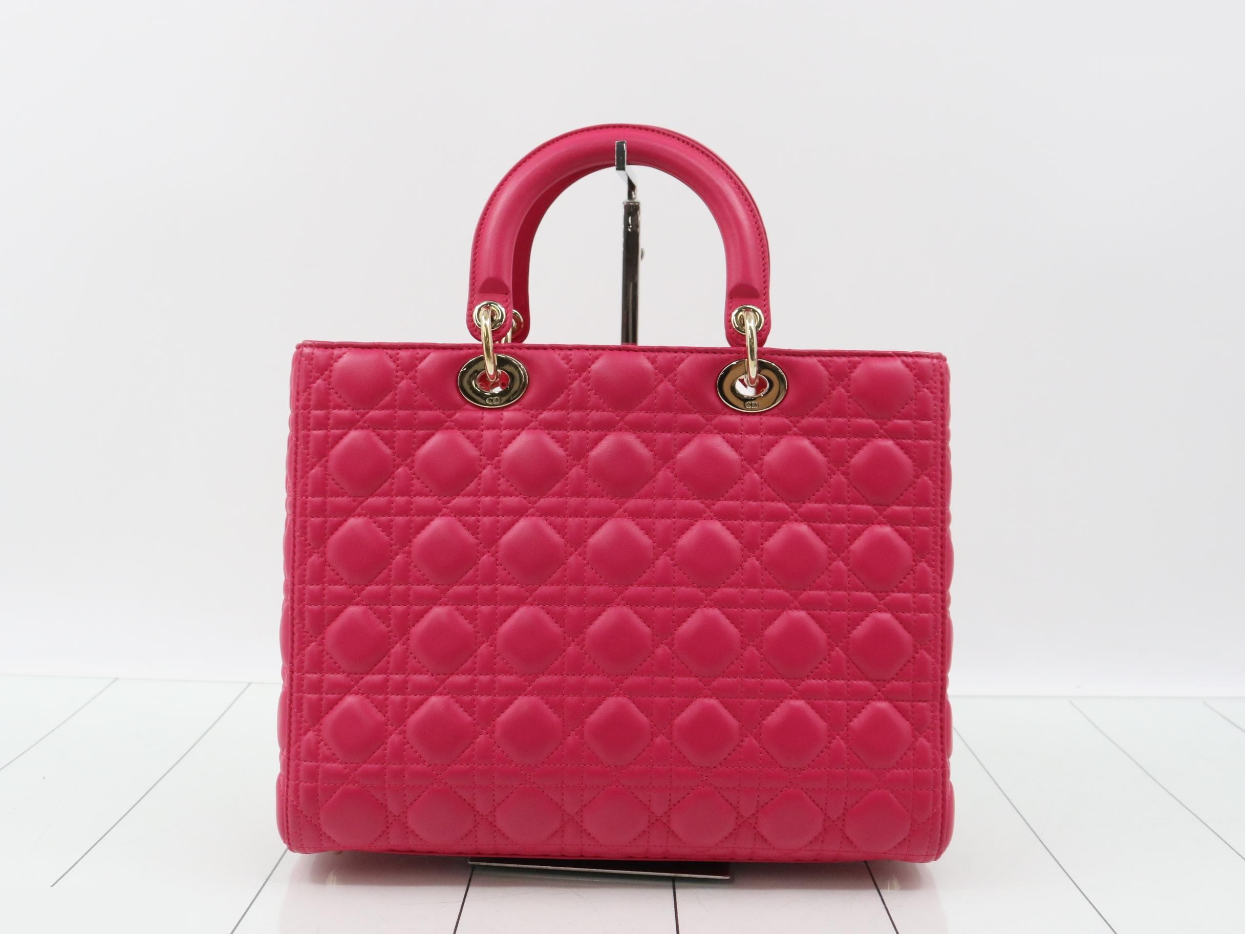 Lady Dior Leather Pink — view 2