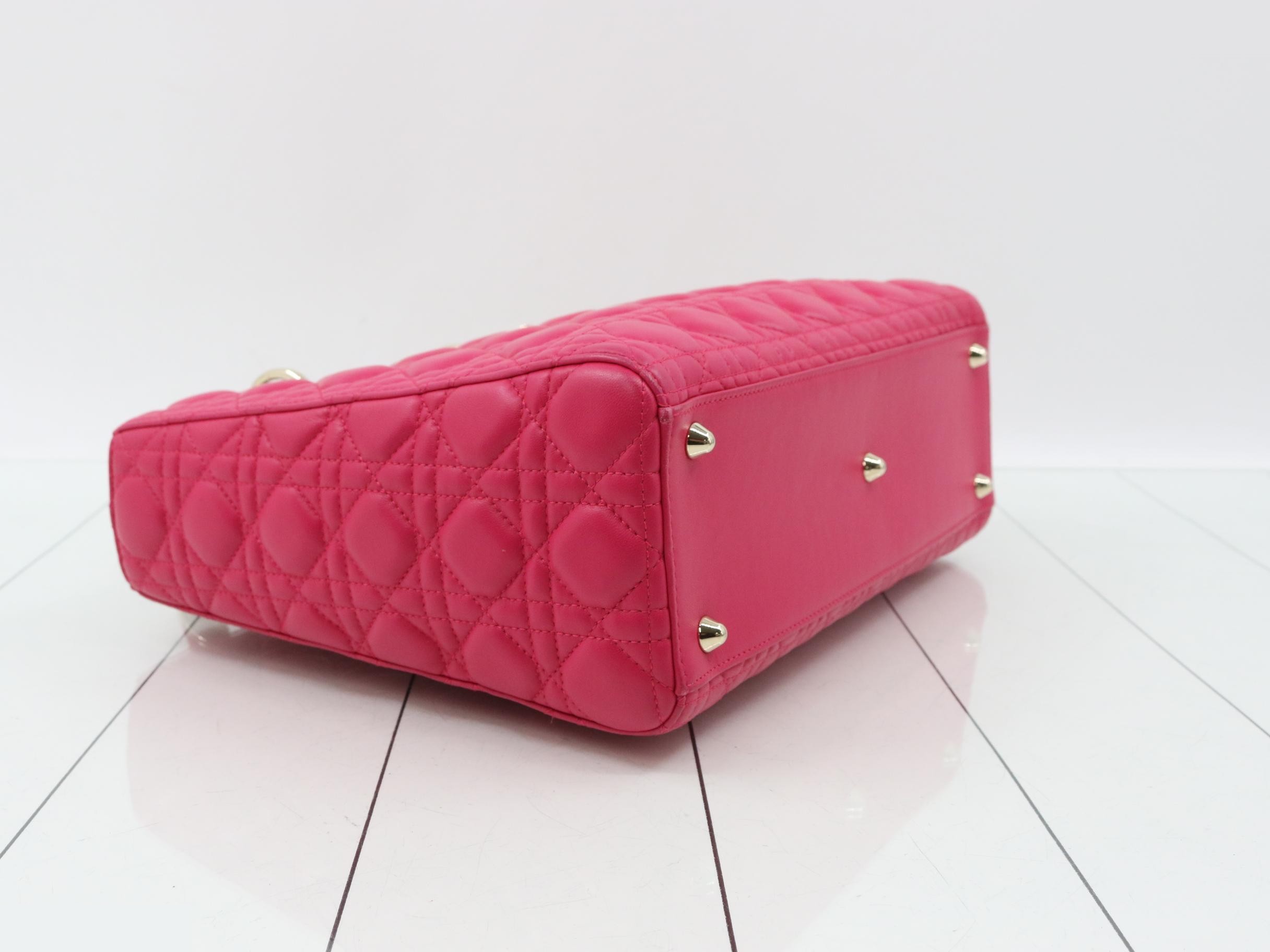 Lady Dior Leather Pink — view 5