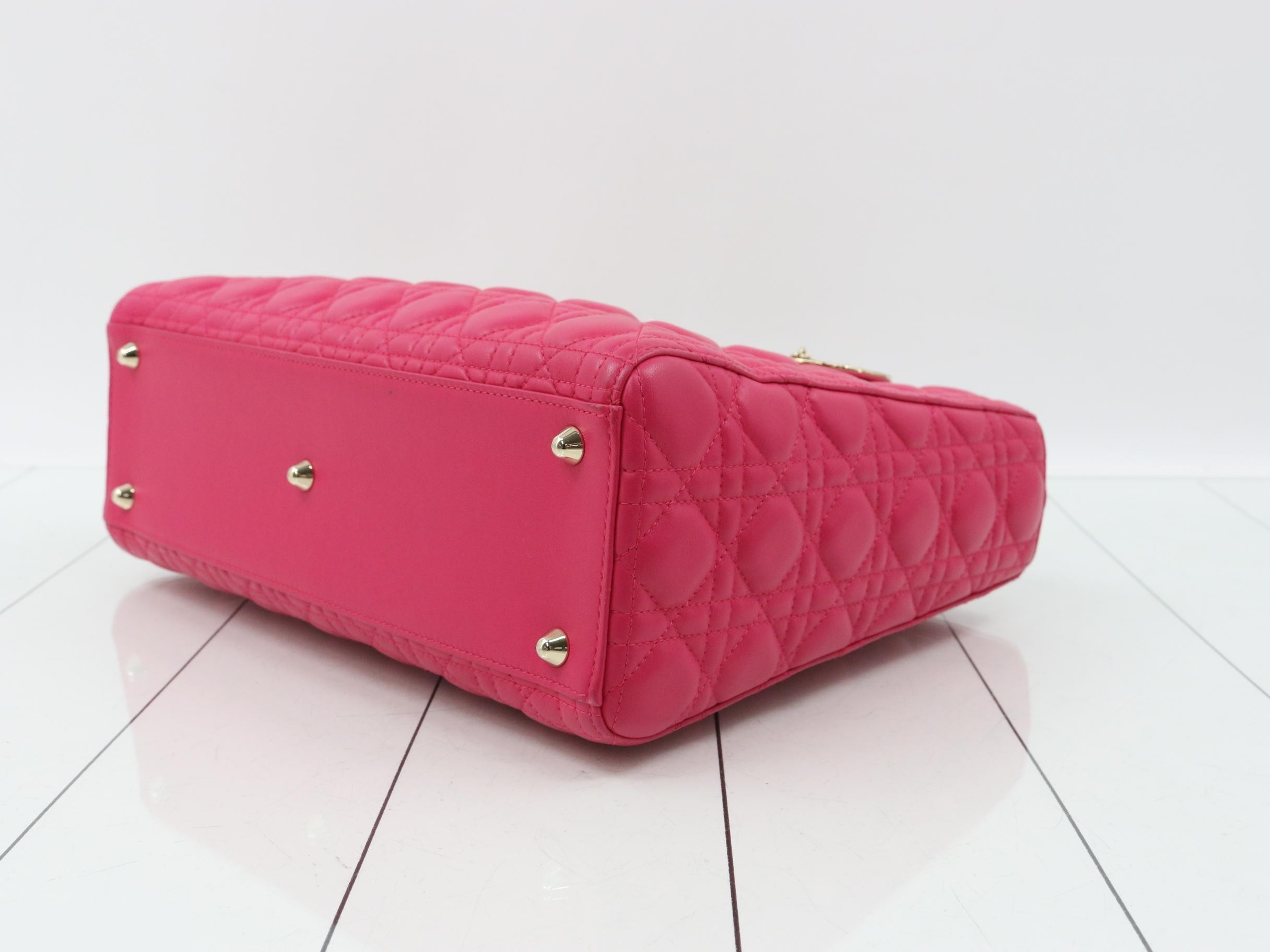 Lady Dior Leather Pink — view 6