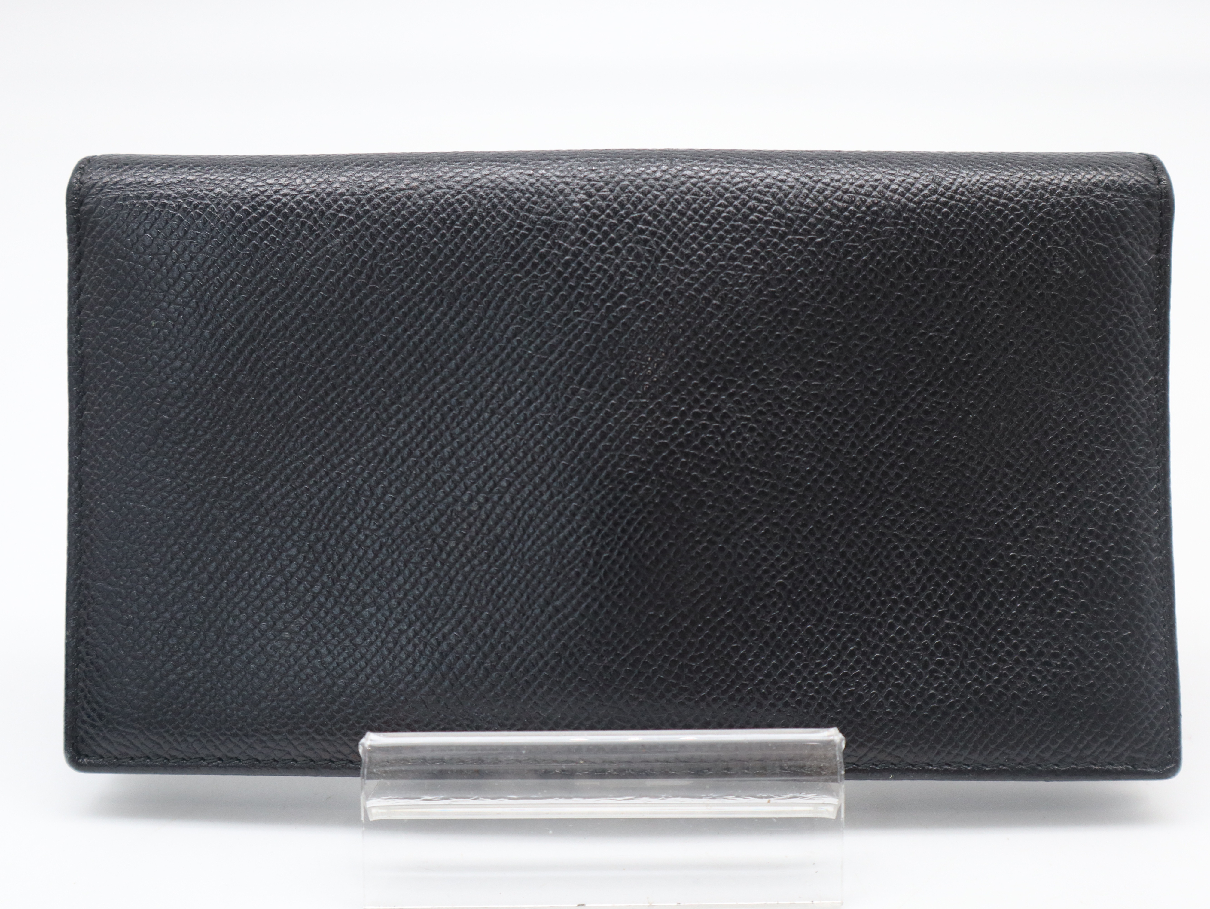 30412 Leather Bulgari Long Wallet Black — view 2