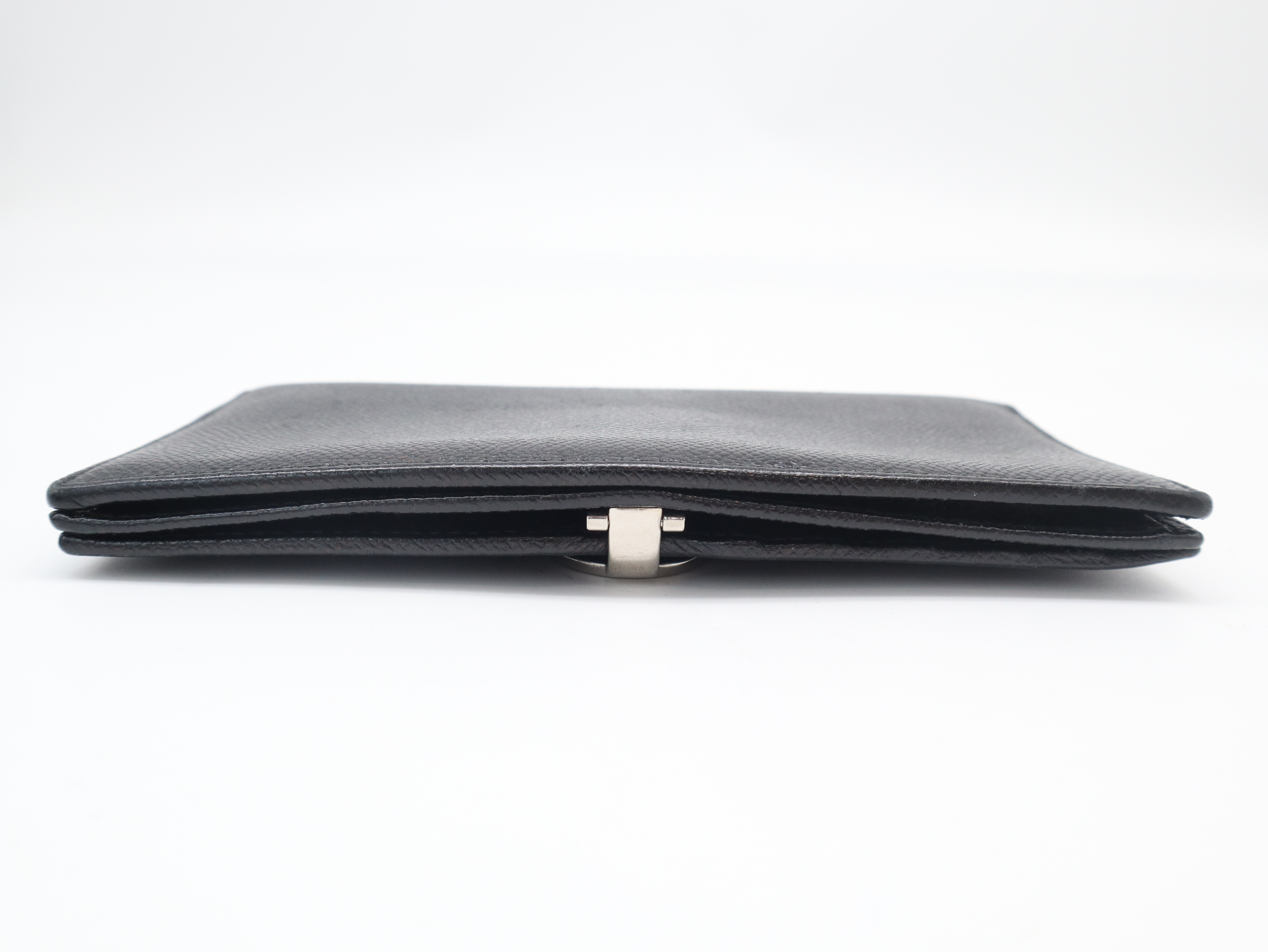 30412 Leather Bulgari Long Wallet Black — view 4