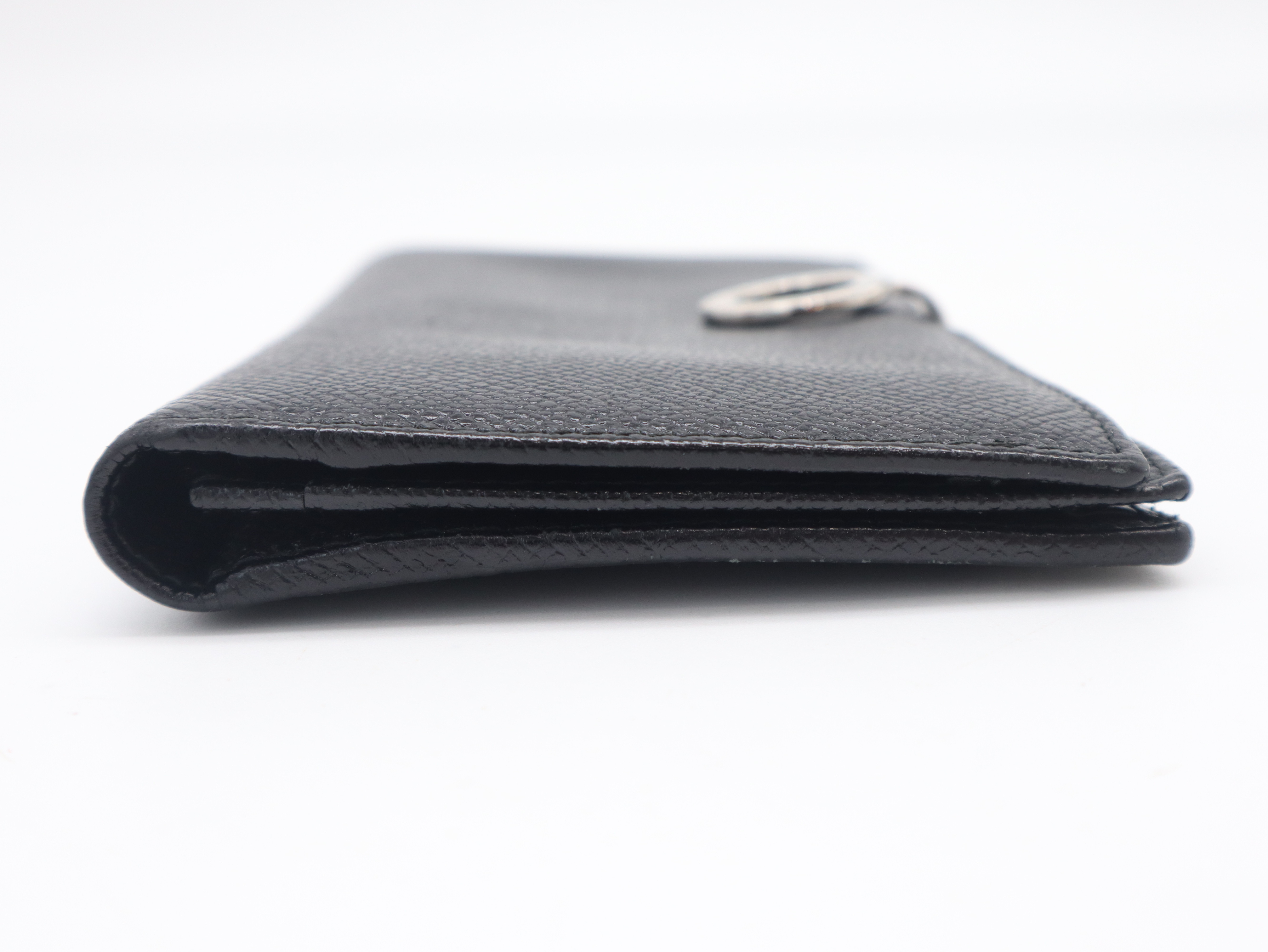 30412 Leather Bulgari Long Wallet Black — view 5
