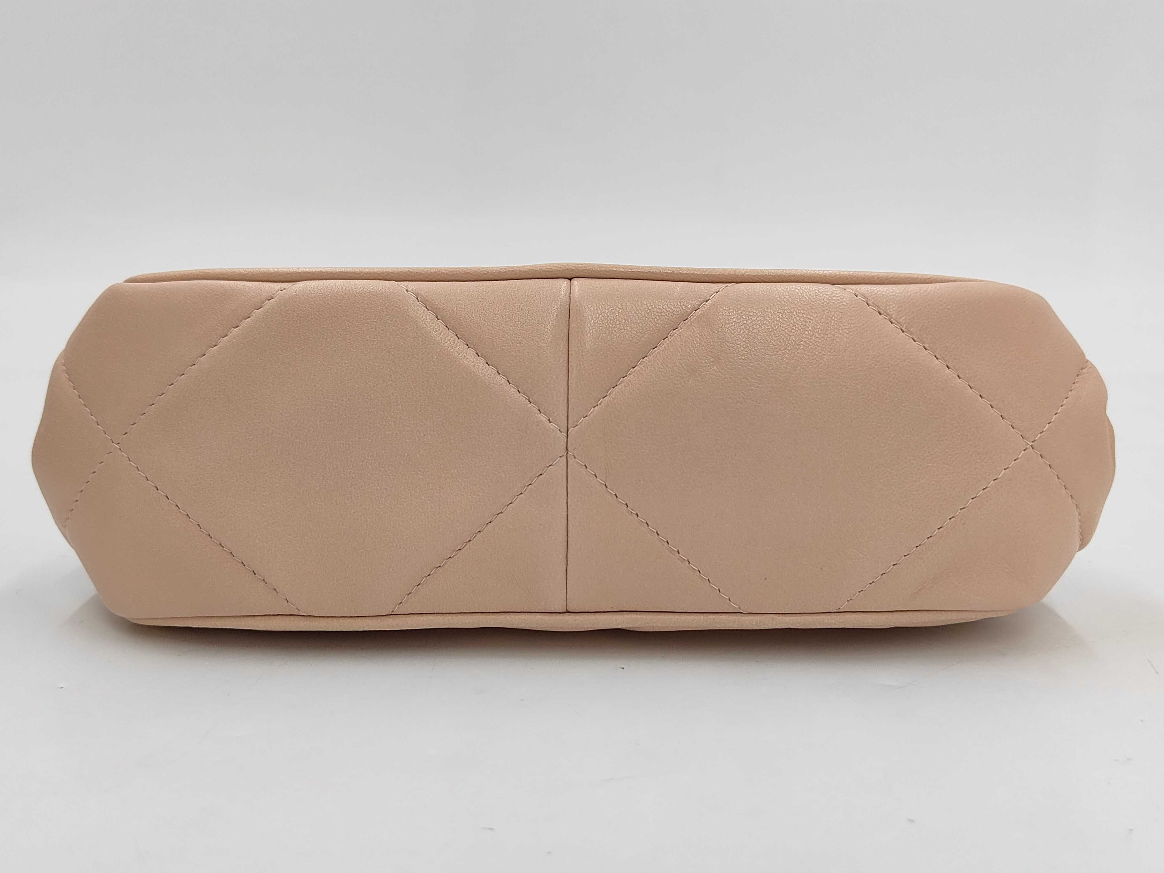 Chain Shoulder Bag, Clasp Closure, Coco Mark, Pink Bag — view 3