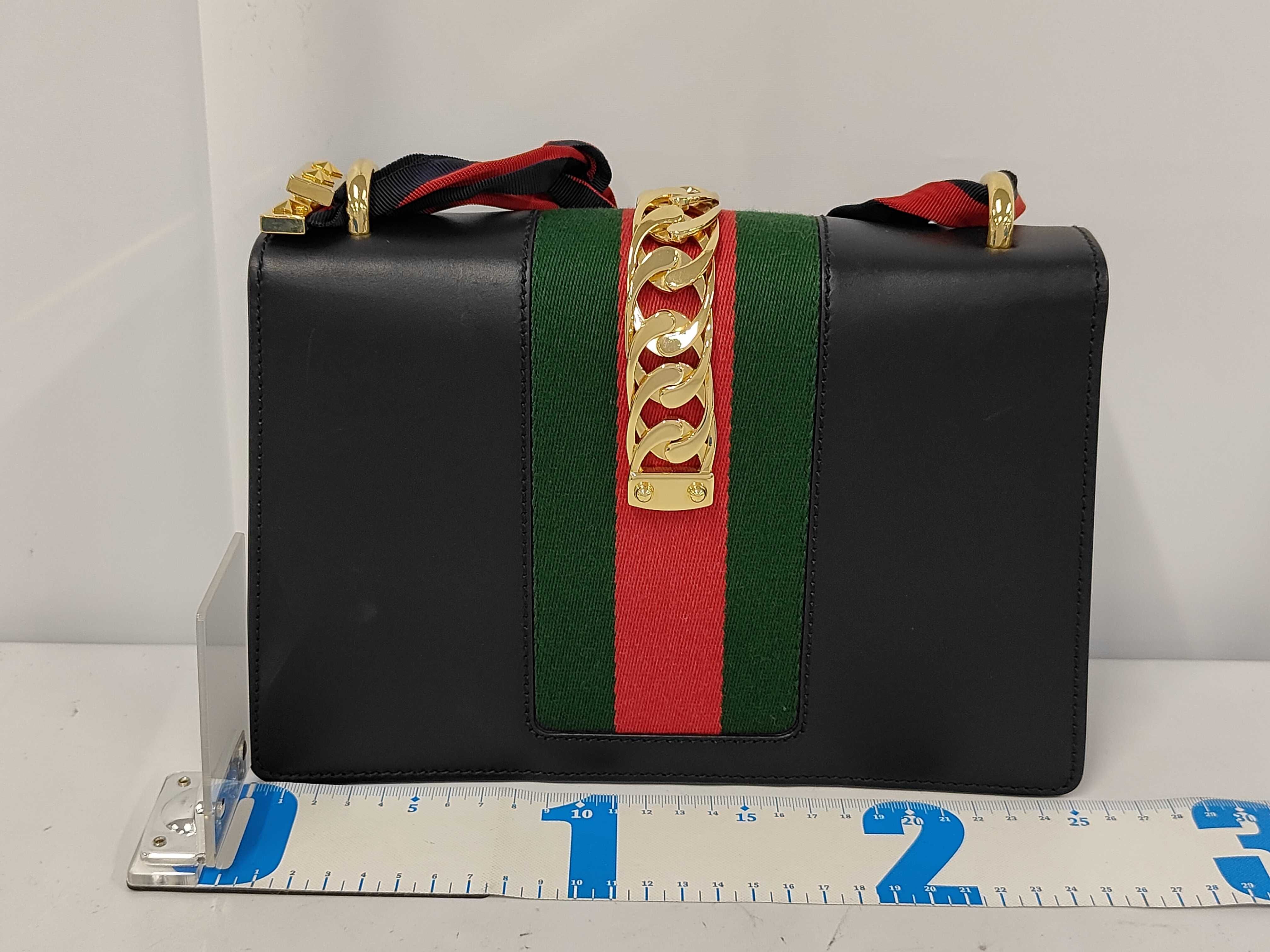 421882 Sylvie Sherry Line Black Shoulder Bag — view 2